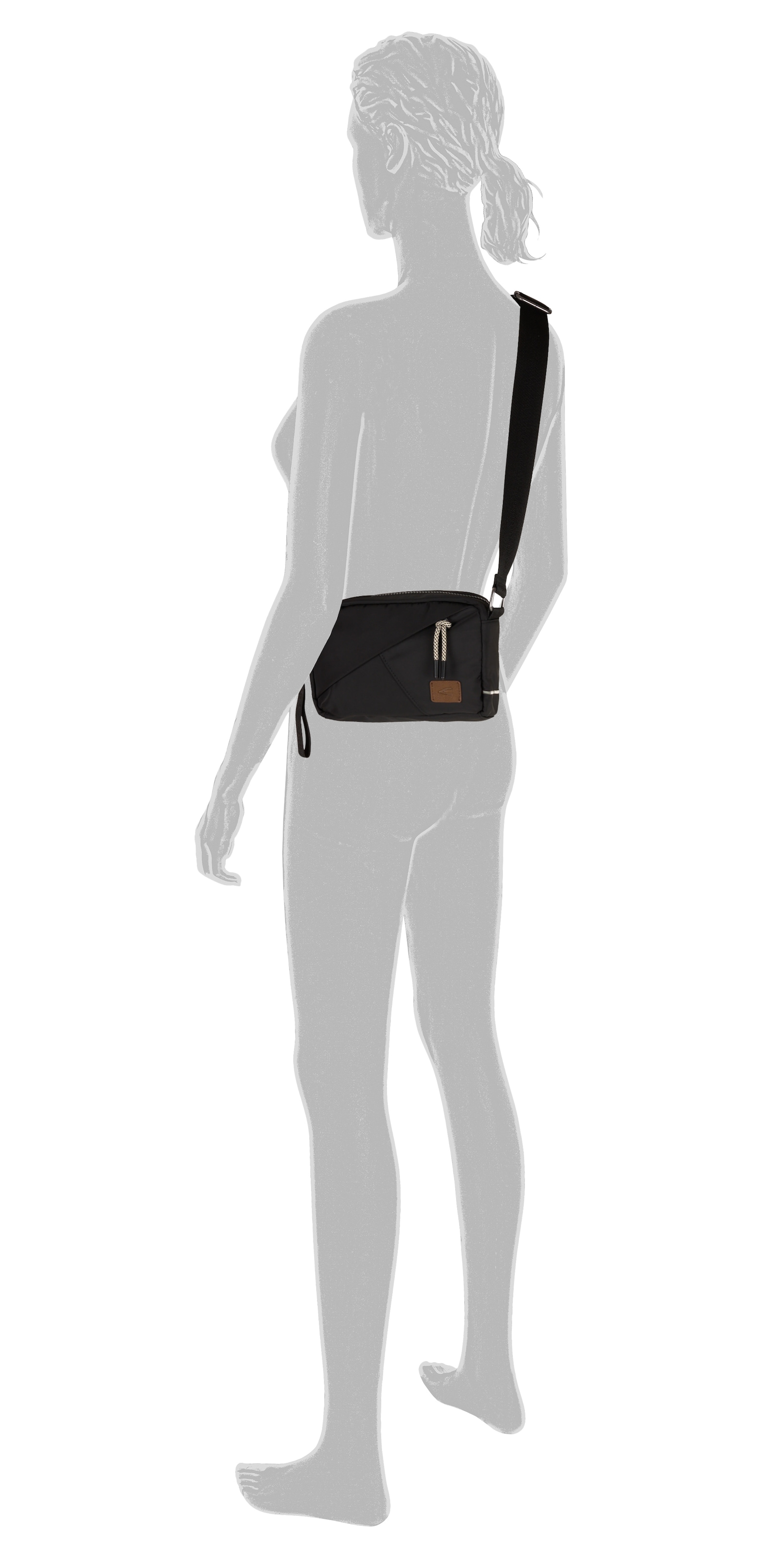 camel active Handtasche »Aurum« aus recyceltem Polyester in Nylonstruktur, leicht & mit feinen Details