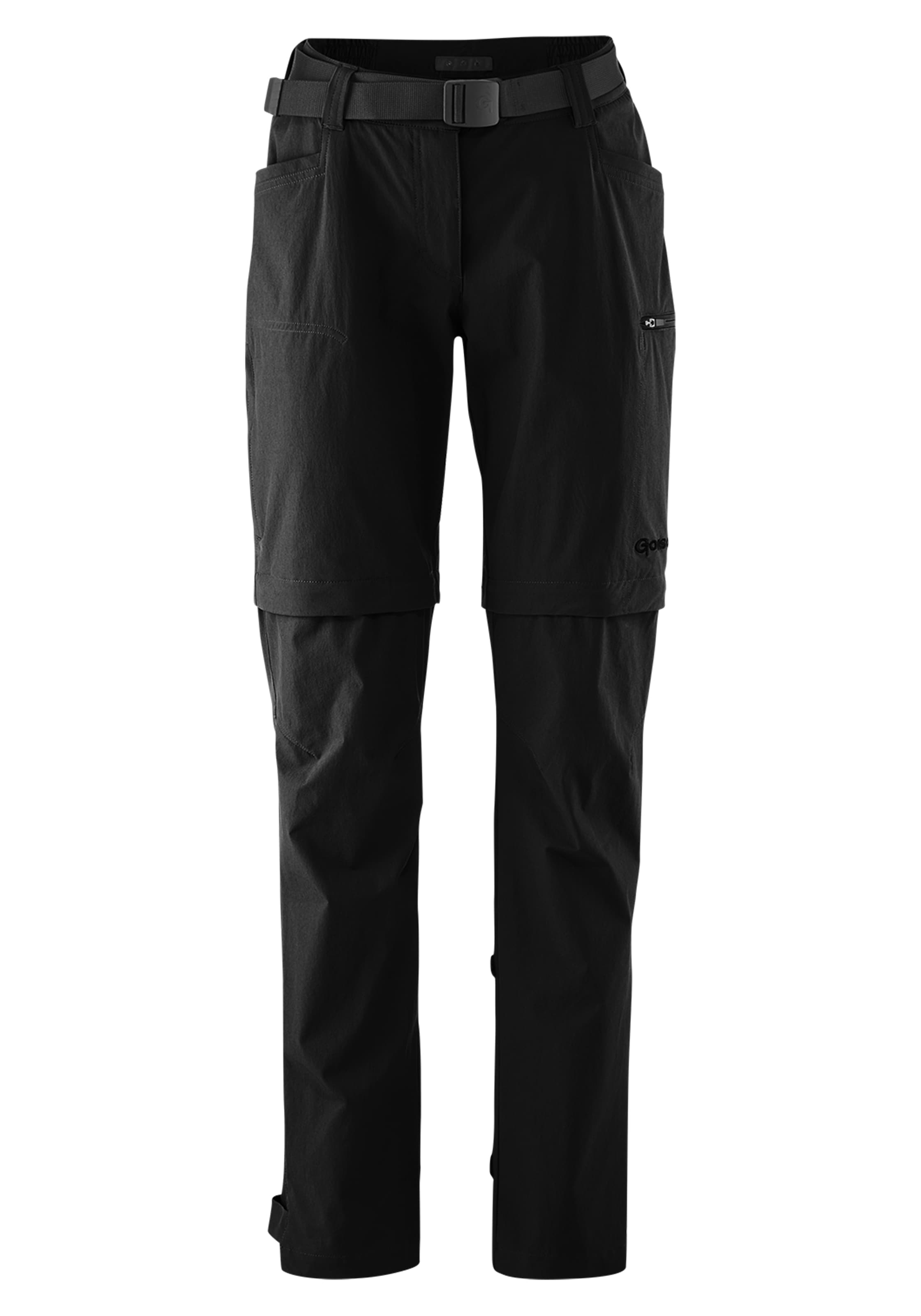 Image of Gonso Fahrradhose "Ruth" Damen zipp-off Radhose mit Sitzpolster und Gürtel, wasserabweisend