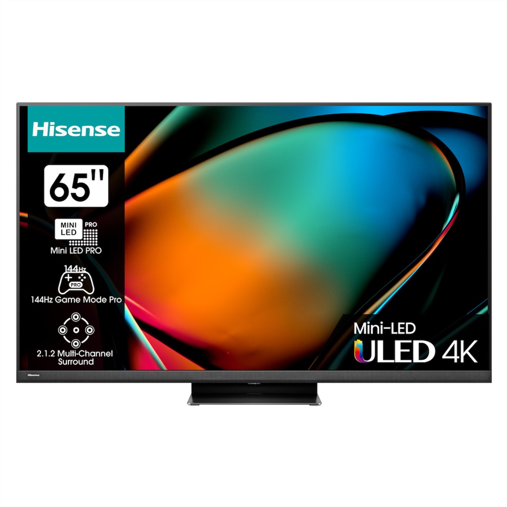 Hisense LED-Fernseher »Hisense TV 65U8KQ, 65", ULED 4K, Mini LED, 1500 Nit, 144 Hz«, 164 cm/65 Zoll