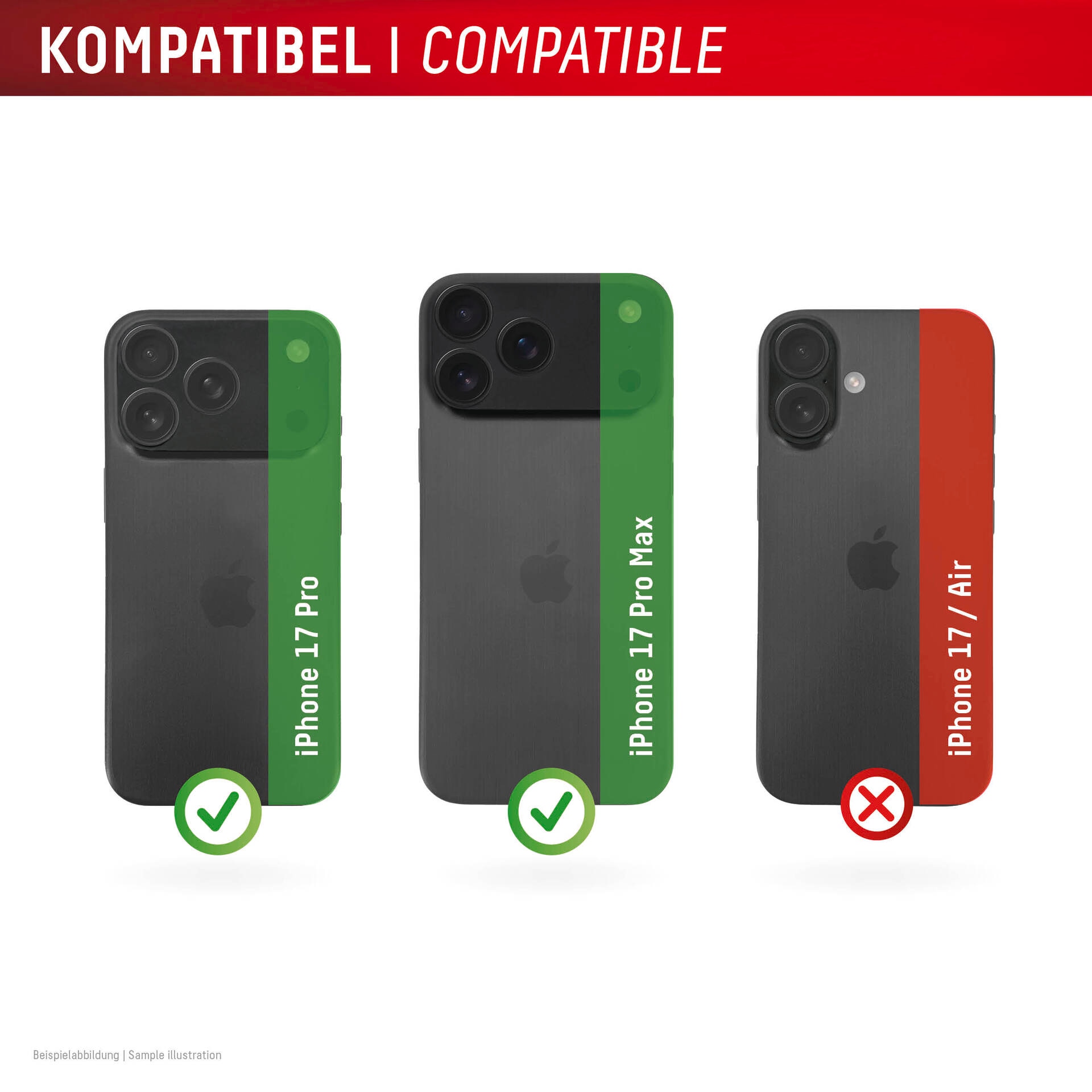 Displex Kameraschutzglas »Camera Lens Glass Single Glass Ring Protector« für Apple iPhone 17 Pro;Apple iPhone 17 Pro Max Kameraschutz,Linsenschutz,Objektivschutz, kratz- & stossfest