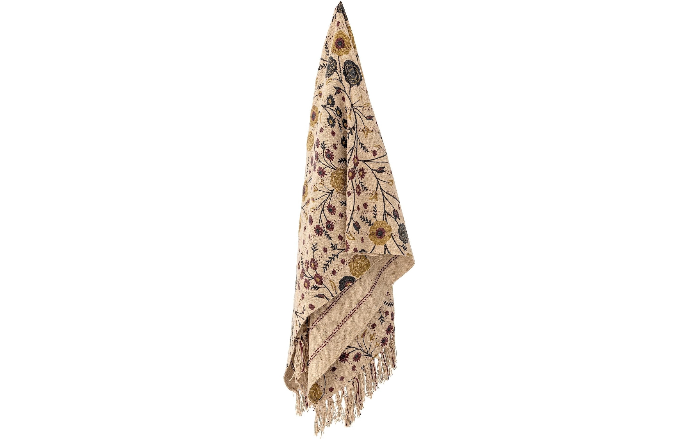 Bloomingville Couverture d'intérieur »Eydis 160 x 130 cm« Wohndecke aus recycelter Baumwolle