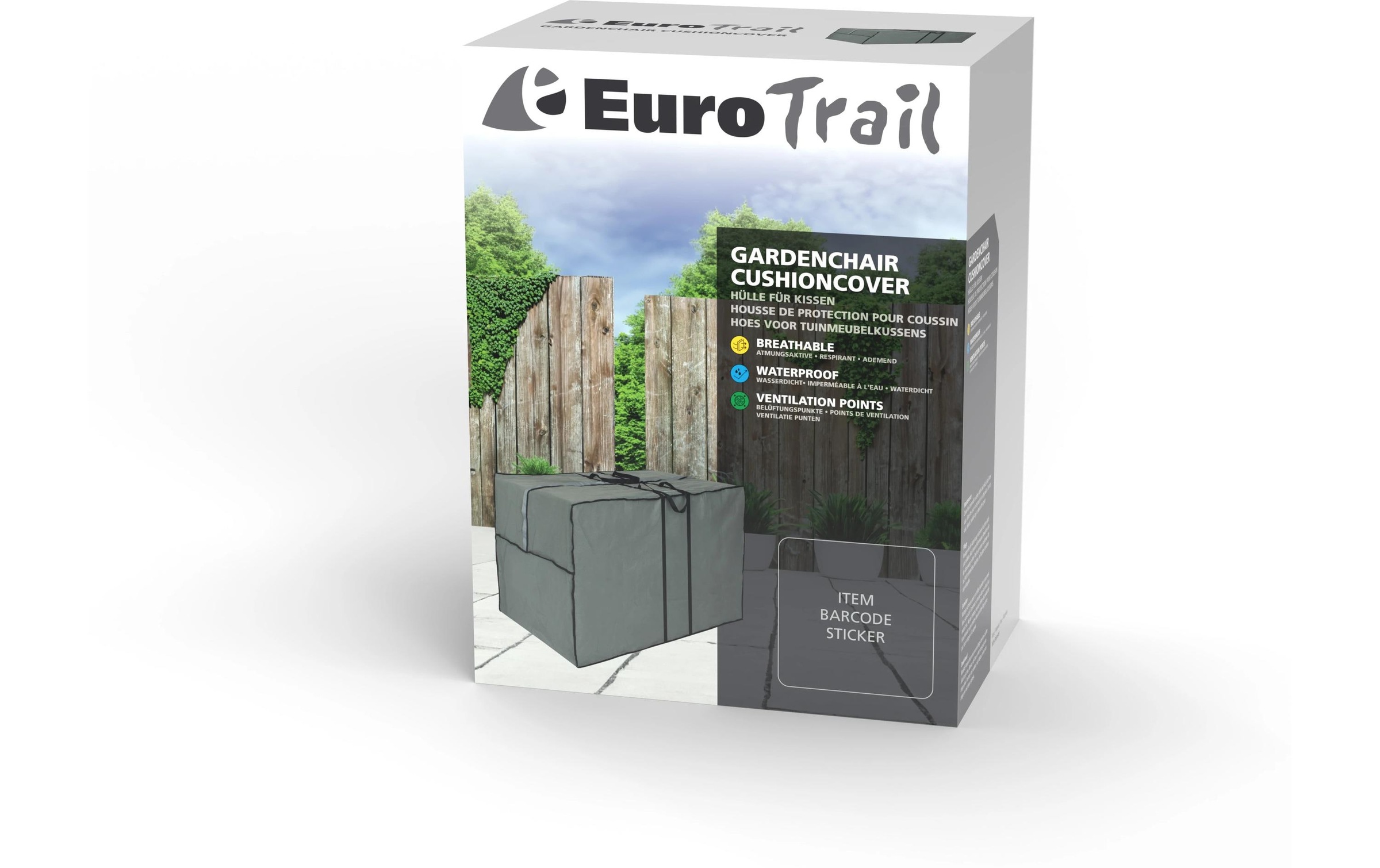 Eurotrail Sac de rangement »für Gartenmöbelkissen Cantonic« Schutztasche für Gartenmöbelauflagen aus wetterfestem Material