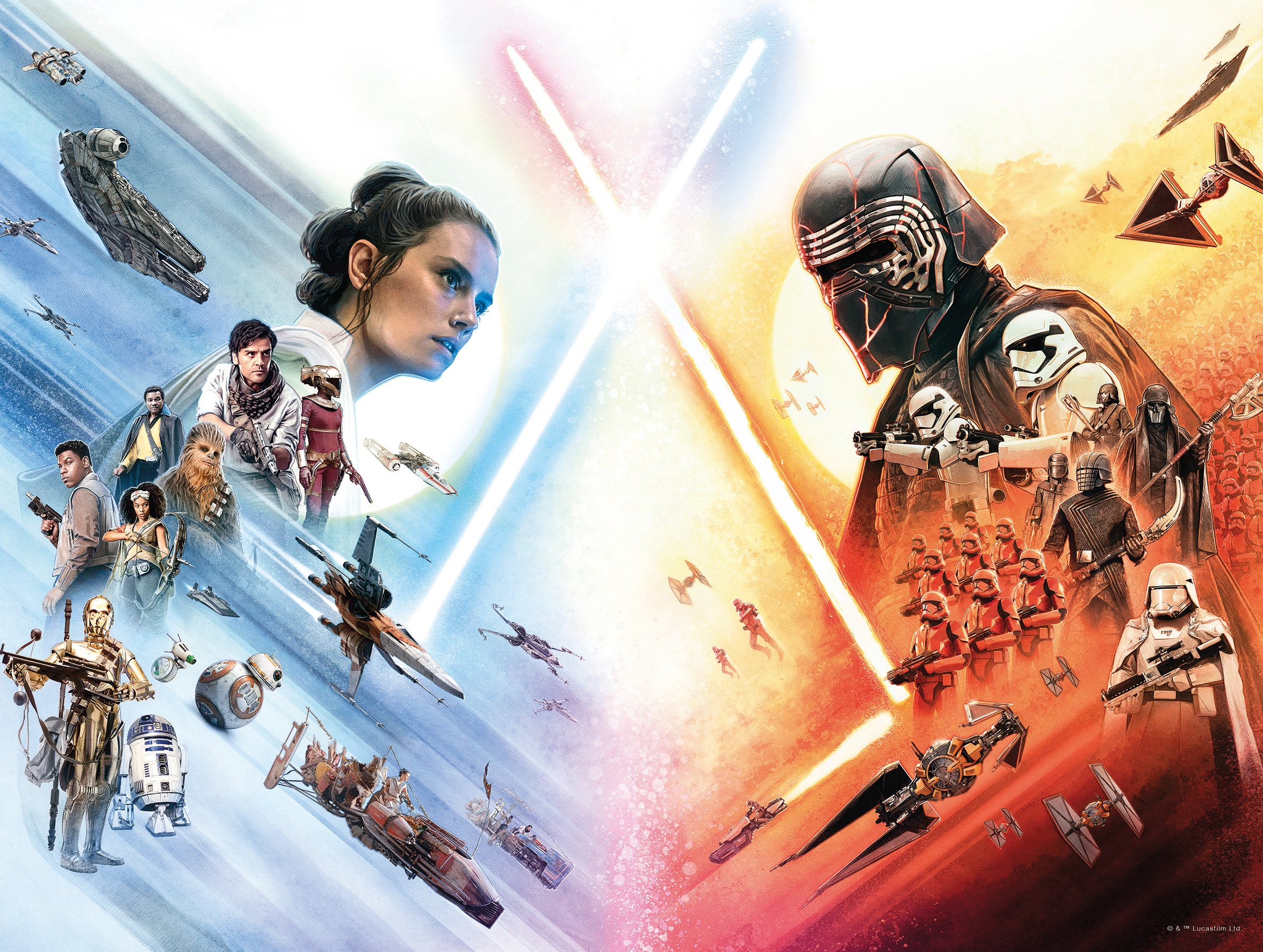 Image of Komar Bild "Star Wars Movie Poster" Star Wars 1 Stk. tlg. Wandbild zur Dekoration im Kinderzimmer - ohne Rahmen