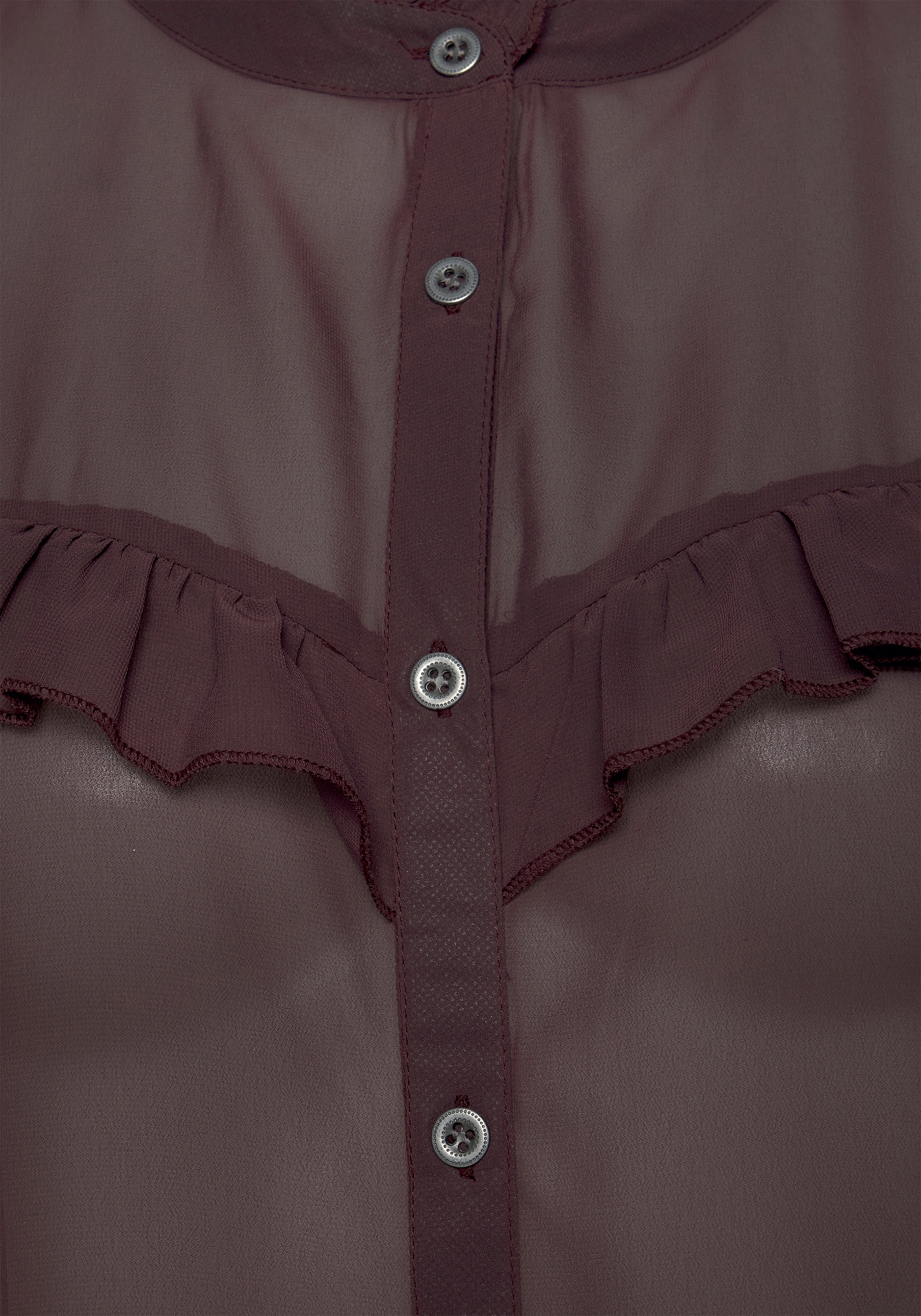 LASCANA Chiffonbluse mit modischen Rüschen