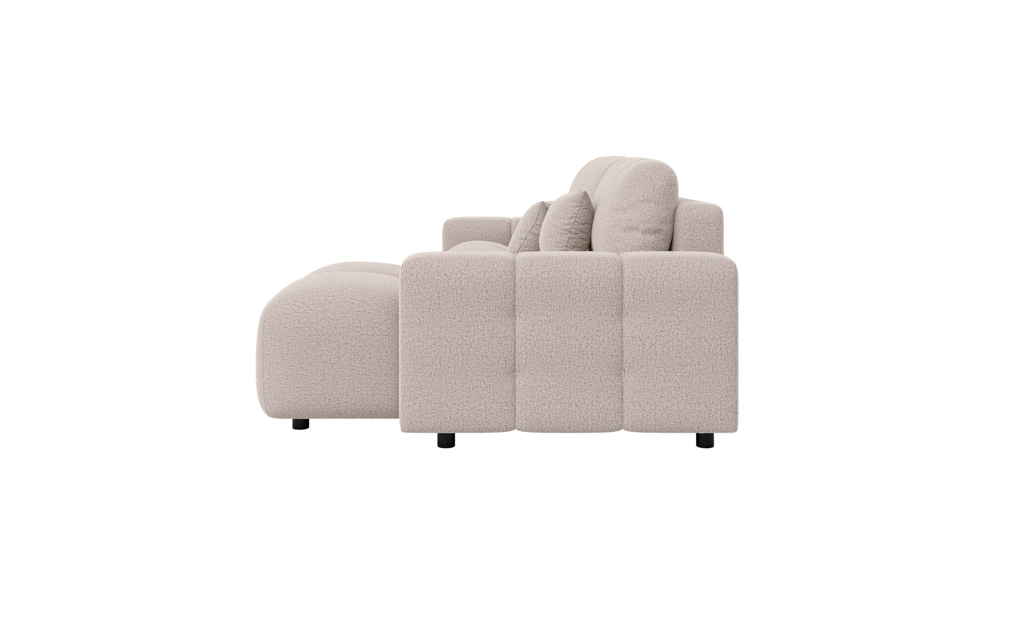 INOSIGN Ecksofa »FELICI, Schlafsofa 233cm, L-Form mit Recamiere beidseitig montierbar«, Designsofa mit Bettfunktion und Bettkasten, Masse B/T/H: 233/142/88 cm