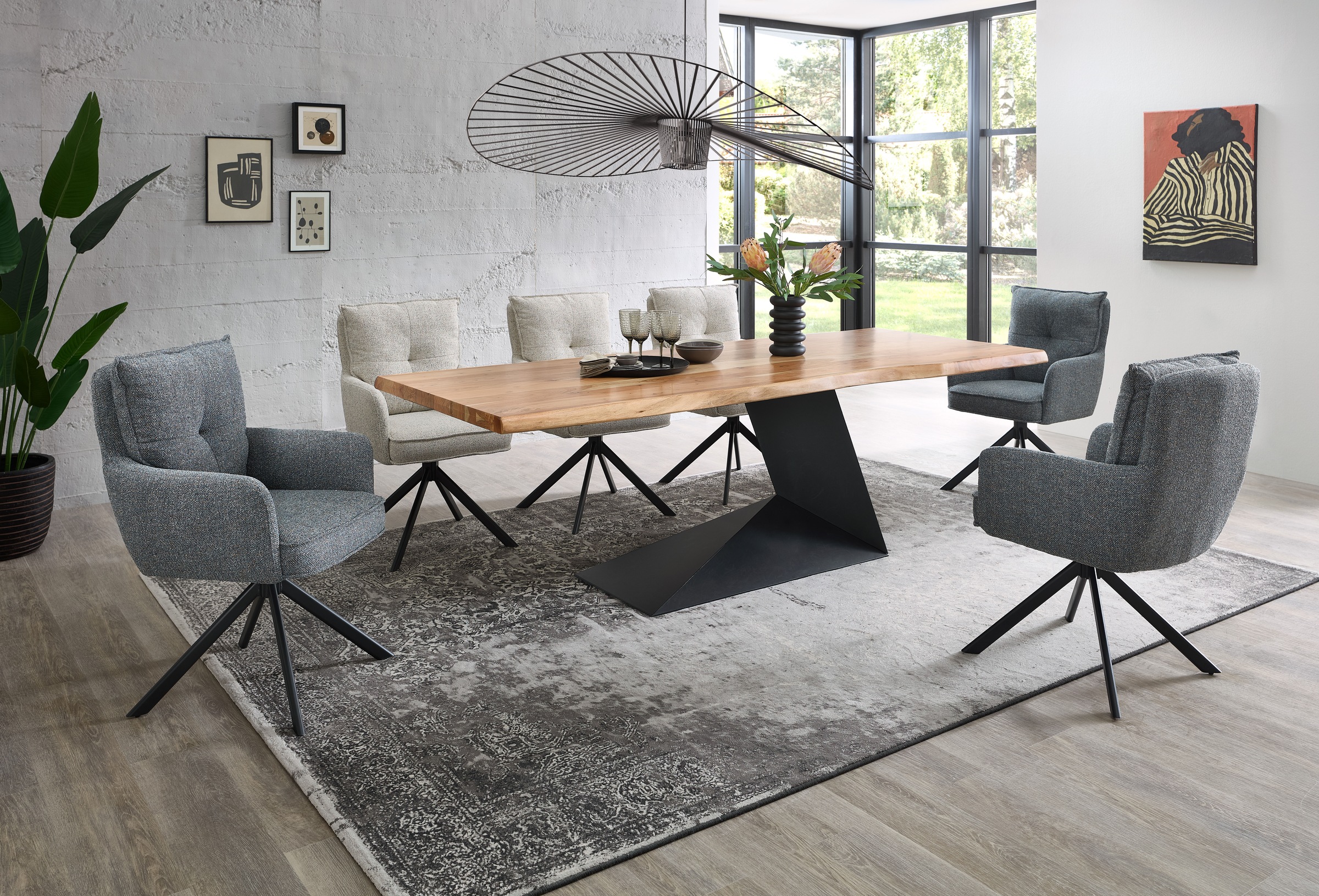 Stolkom Armlehnstuhl »Sofia young« (Set) 2 Stk.180 grad drehbar mit Auto-Return, Federkern im Sitz