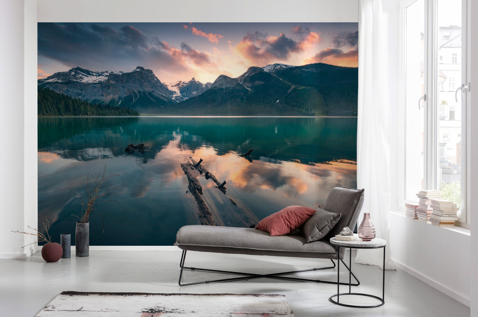 Komar Vliestapete »Digitaldruck Vlies -  Burning Emerald - Grösse 450 x 280 cm« bedruckt glatt Wohnzimmer, Schlafzimmer