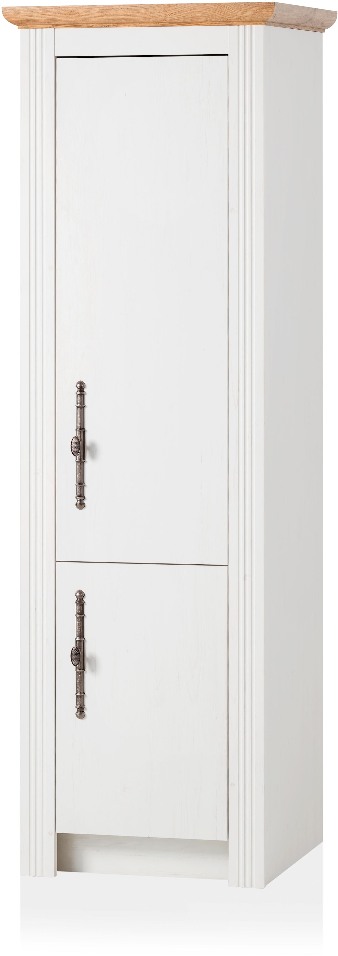 GOODproduct Küchenzeile »KS-Westminster, Pantryküche im Landhaus Stil, hochwertige Metallgriffe« Set,  Breite 257 cm, Kommode, Wandpaneel, Stauraumschrank, Herdumbau