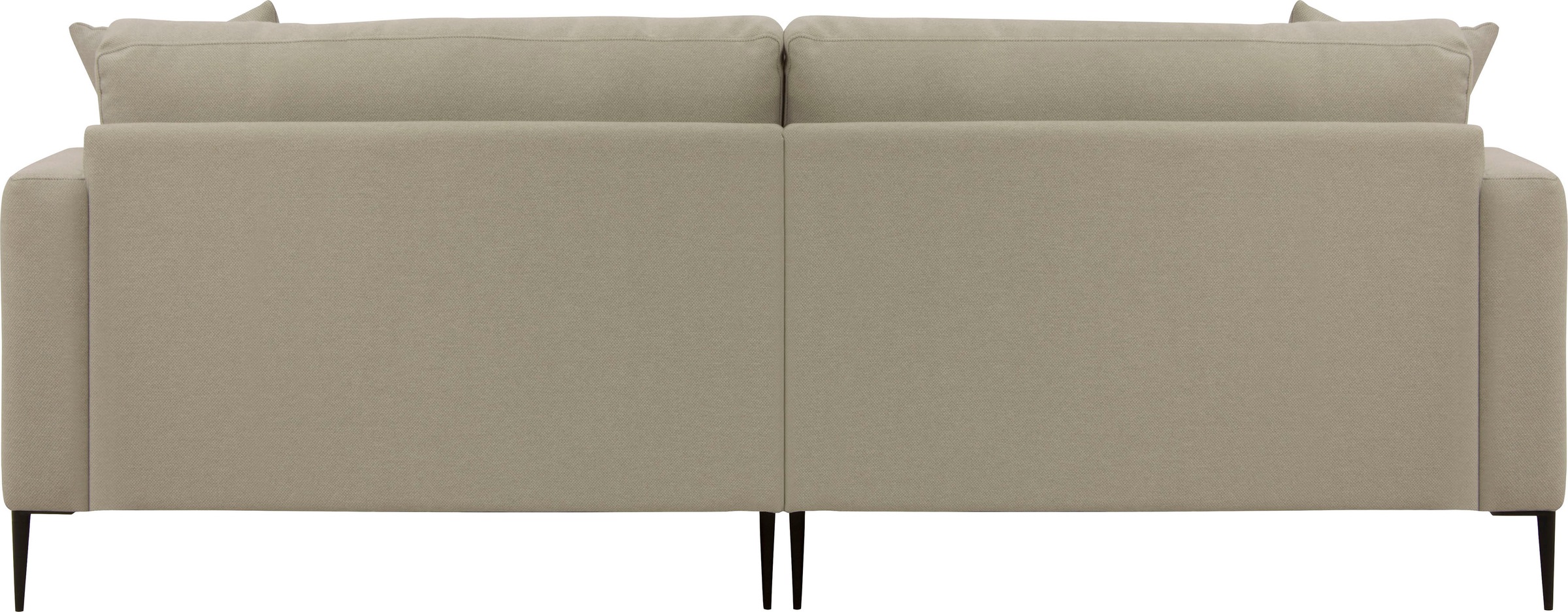 Leonique 2-Sitzer »Cozy elegantes Designsofa, Masse B/T/H: 151/97/80 cm«, mit losen Kissen und Metallbeinen