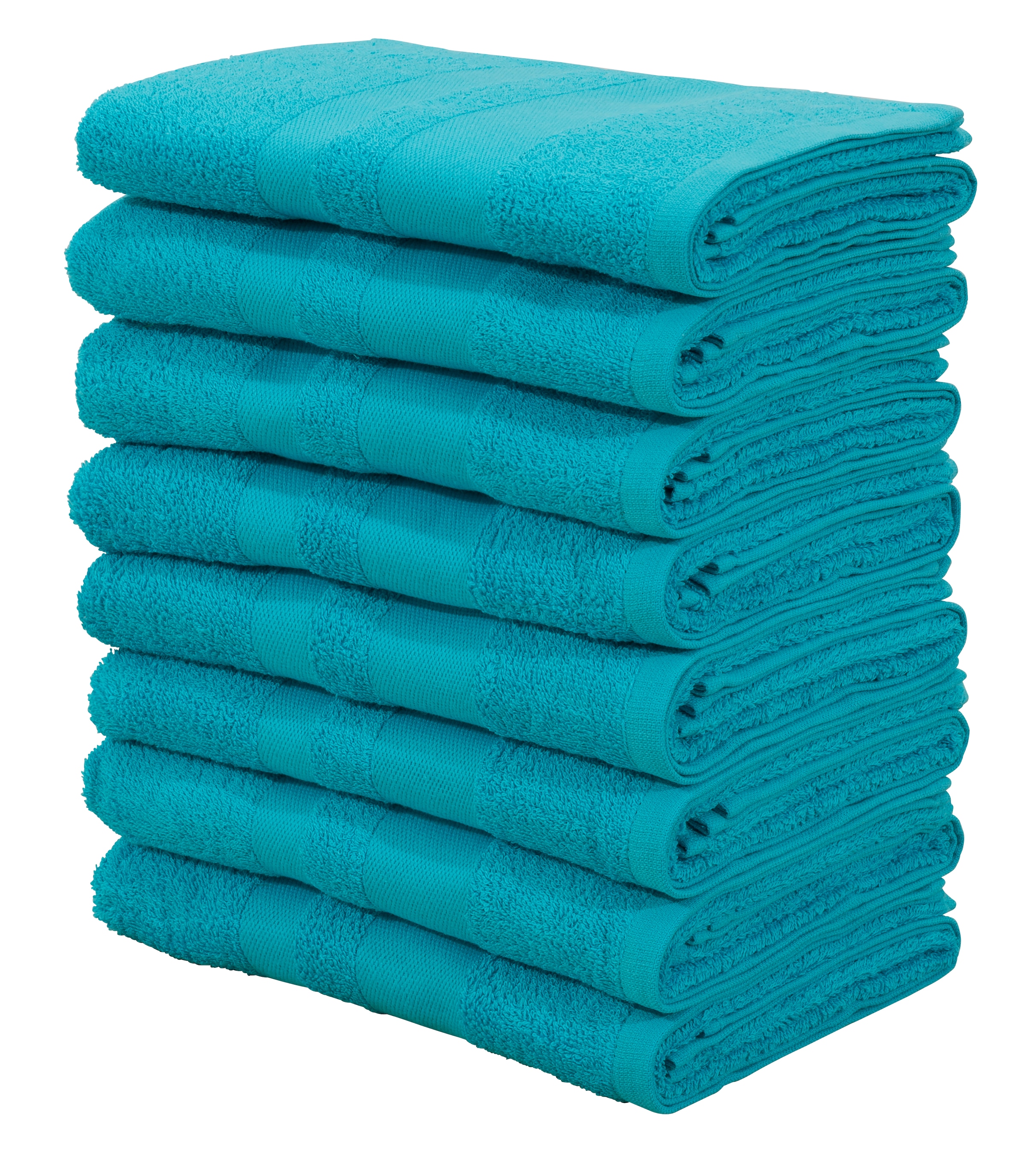 my home Handtuch Handtücher Bordüre, Walkfrottee, aus Set, Handtuch-Set mit 8 versandkostenfrei einfarbiges tlg., 100% Set auf »Vanessa«, Baumwolle