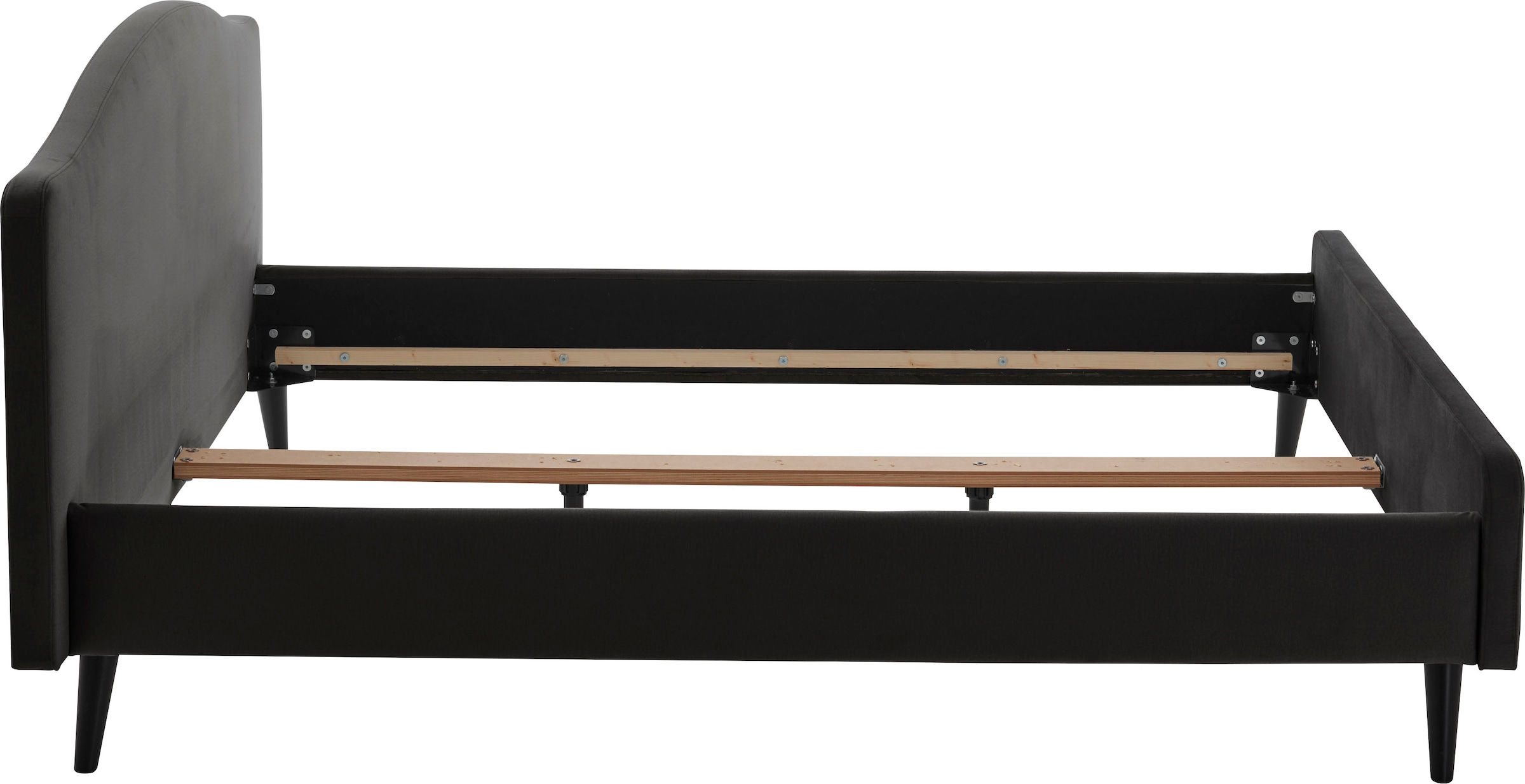 ATLANTIC home collection Lit rembourré »Tamiga« mit Massivholzfüsse