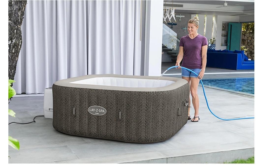 Bestway Jacuzzi »Cabo HydroJet« Energieeffizienter Whirlpool mit App-Steuerung für sechs Personen