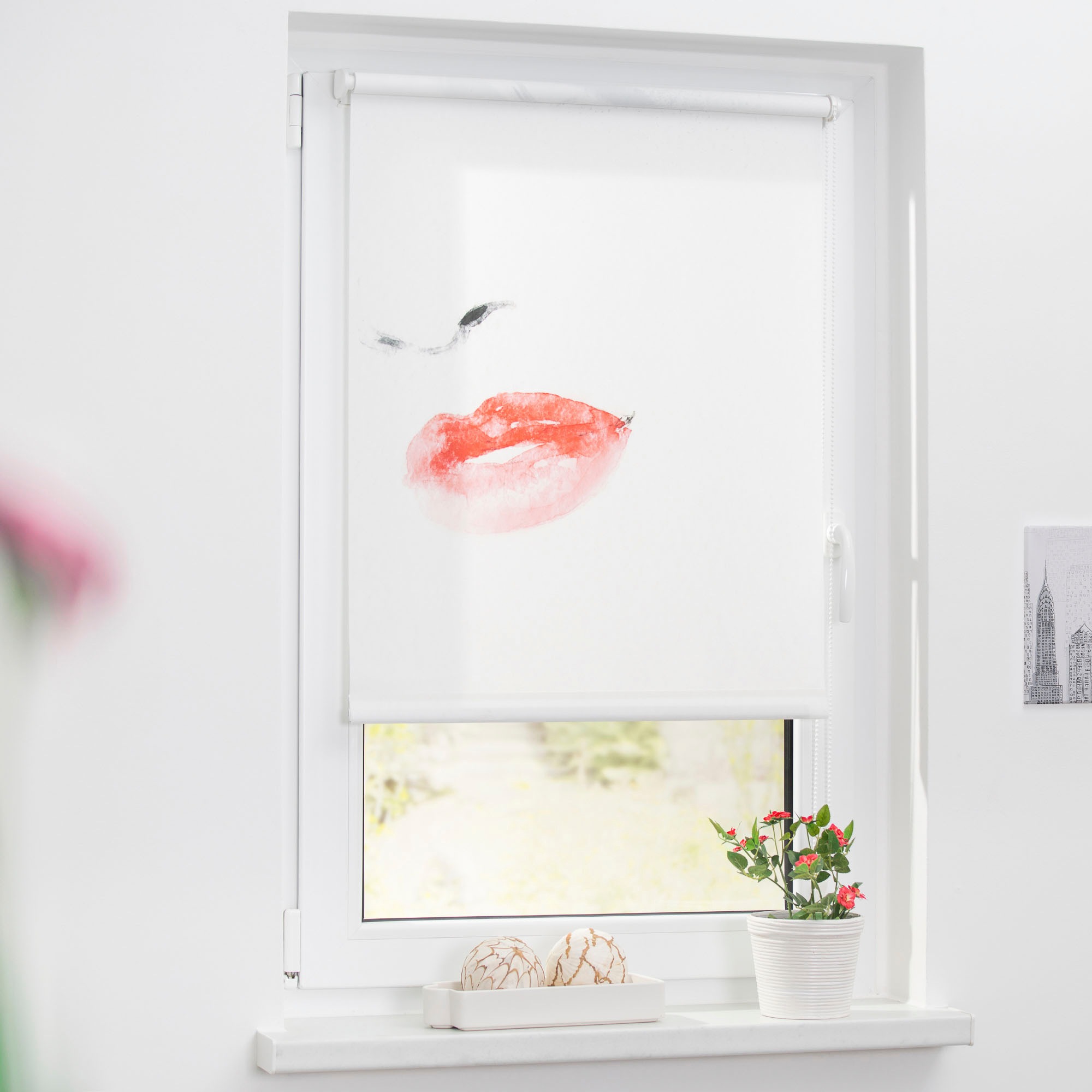 LICHTBLICK ORIGINAL Seitenzugrollo »Rollo Klemmfix, ohne Bohren, Verdunkelung, Face - Weiss« verdunkelnd Verdunkelung | energiesparend freihängend