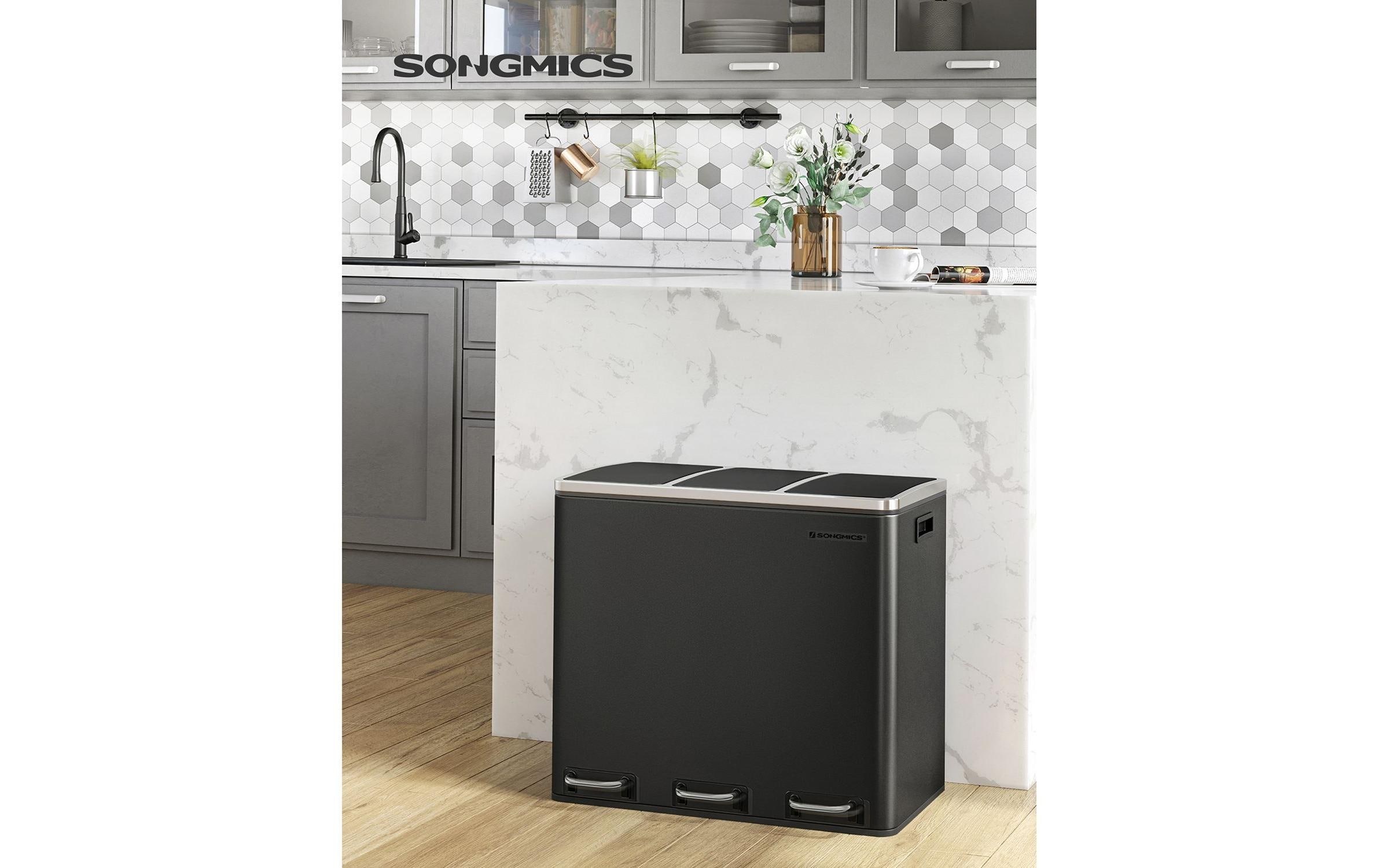 SONGMICS Mülleimer »3 x 18 l«, 3 Behälter