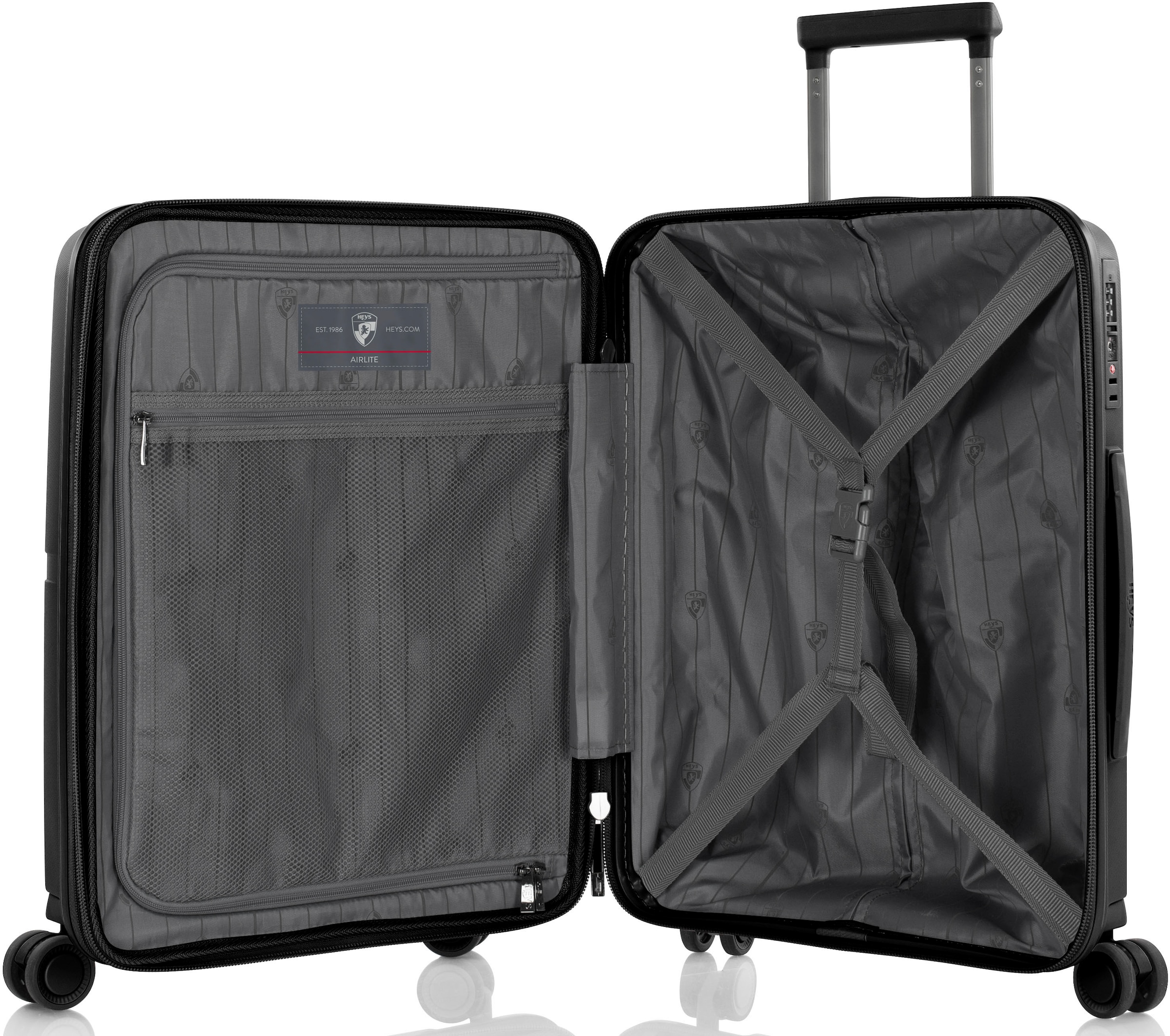 Heys Hartschalen-Trolley »AirLite, verschiedene Grössen und Farben«, 4 Rollen, Heys x Joachim Llambi Hartschalen-Koffer TSA Schloss
