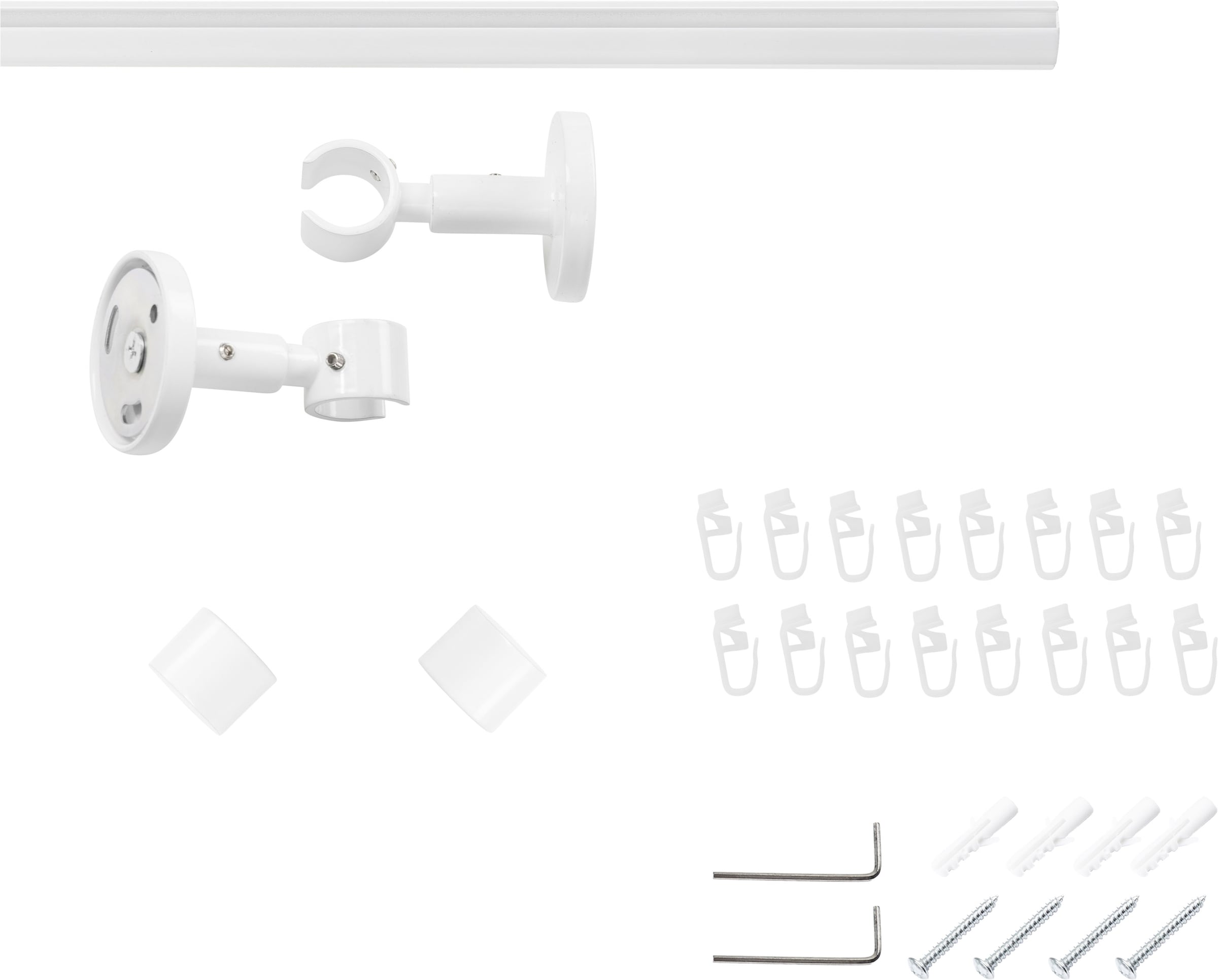 SN DECO GROUP Gardinenstange »Gardinenstange Innenlauf Brest Ø 19 mm, 1-läufig, Fixmass« Ø 19 mm Fixmass;kürzbar