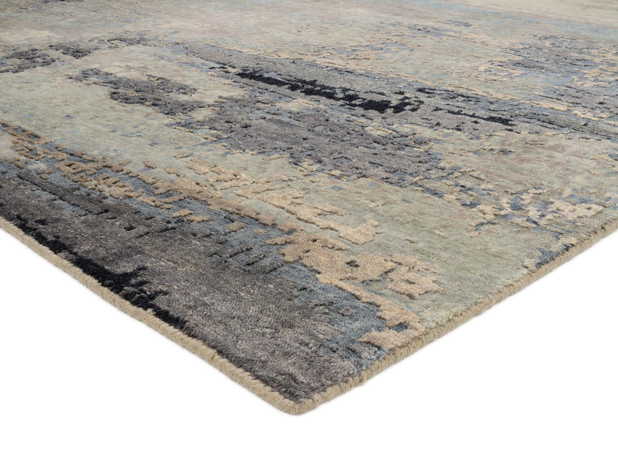 OCI DIE TEPPICHMARKE Teppich »PHENOM MARBELLA« rechteckig 10 mm Höhe handgeknüpfter Designer Teppich Naturfaser Kurzflor