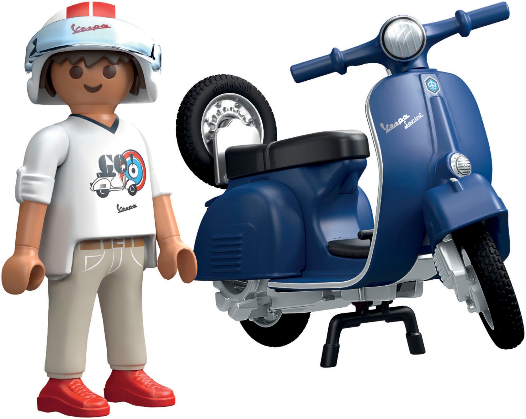 Playmobil® Konstruktions-Spielset »1969 Vespa 150 Sprint Veloce, Blau (71622), Vespa« Made in Europe
