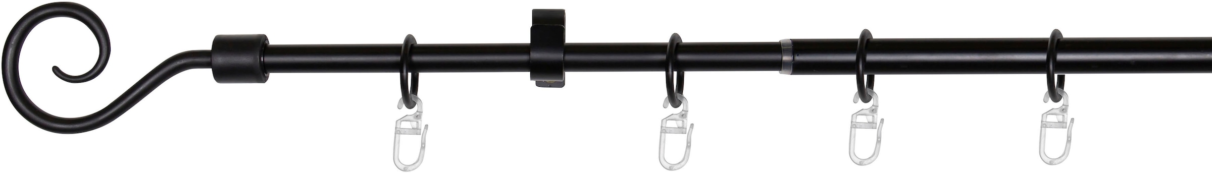 Image of mydeco Gardinenstange "Hook" 1 läufig-läufig ausziehbar