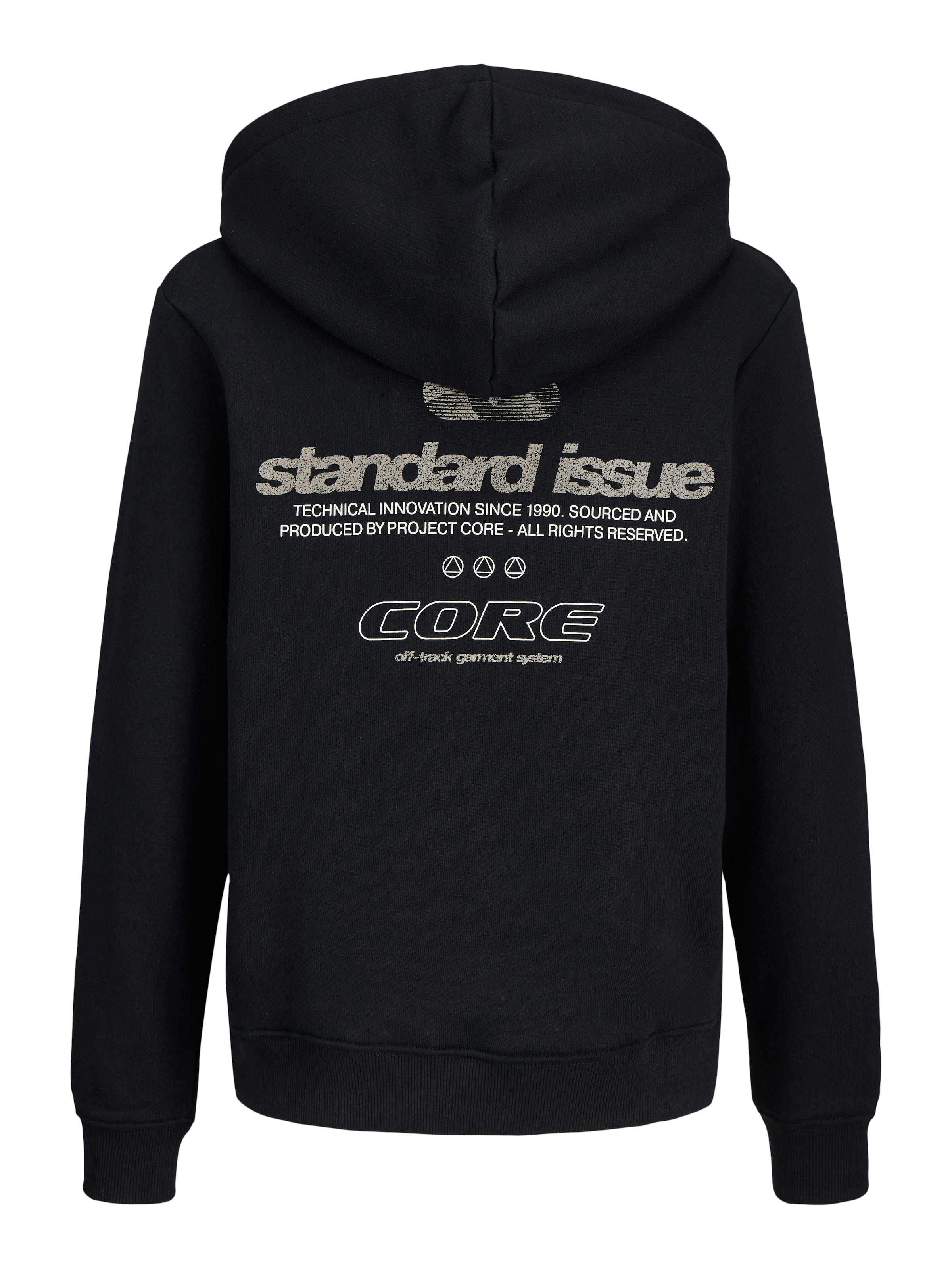 Jack & Jones Junior Kapuzensweatshirt »JCOGRID SWEAT HOOD JNR«, mit kleinem Brust- und grossem Rückenmotiv
