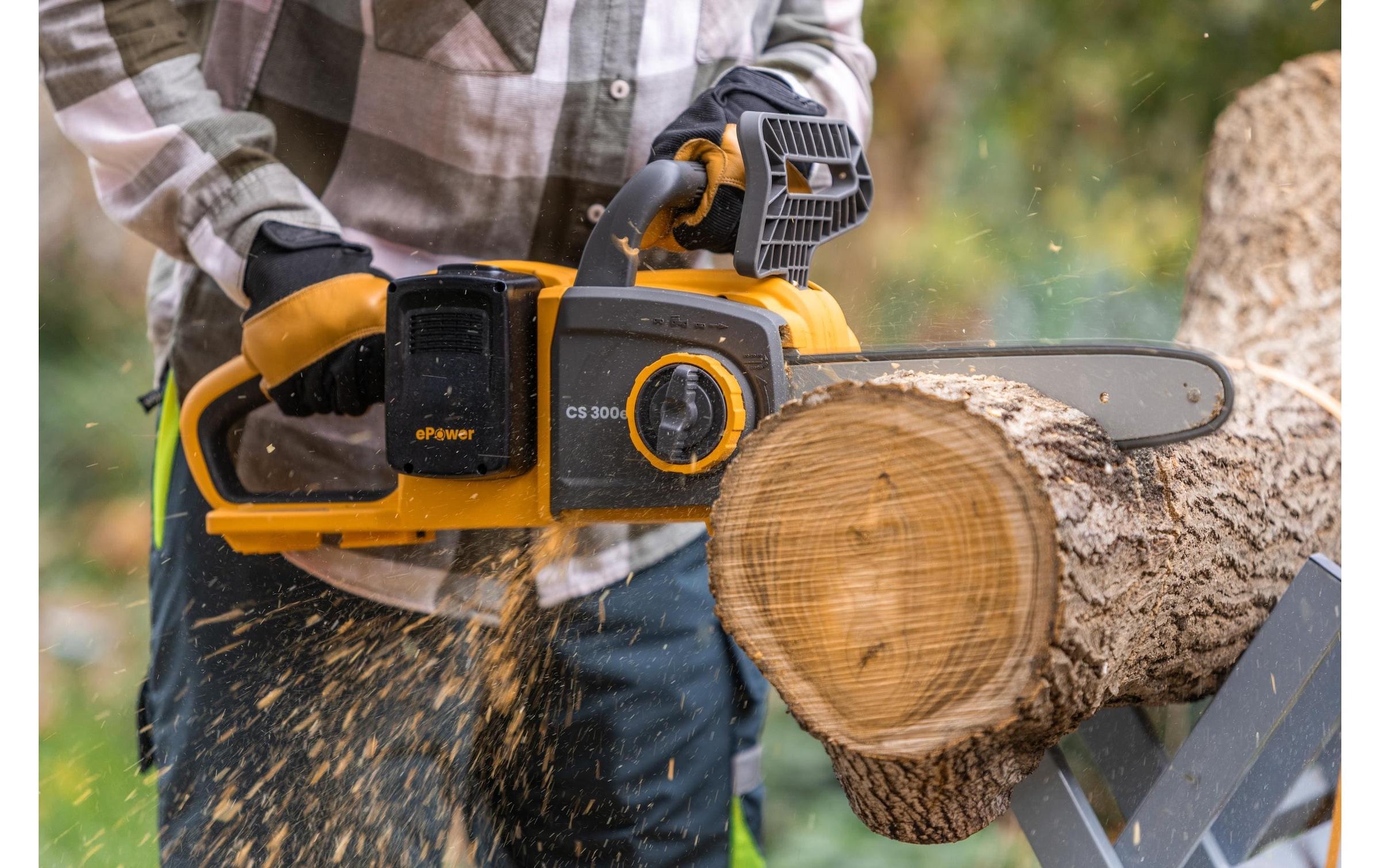 STIGA Akku-Kettensäge »CS 300e« 12" Schwert, inkl. 2x 4 Ah Akku und Ladegerät