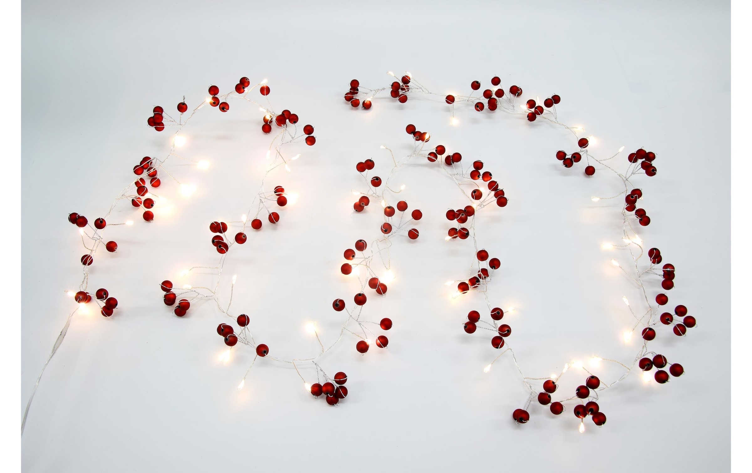   Guirlande lumineuse LED »Dameco mit roten Kügelchen, 72 Lampen, 45139 m« 72 cuis-flammig