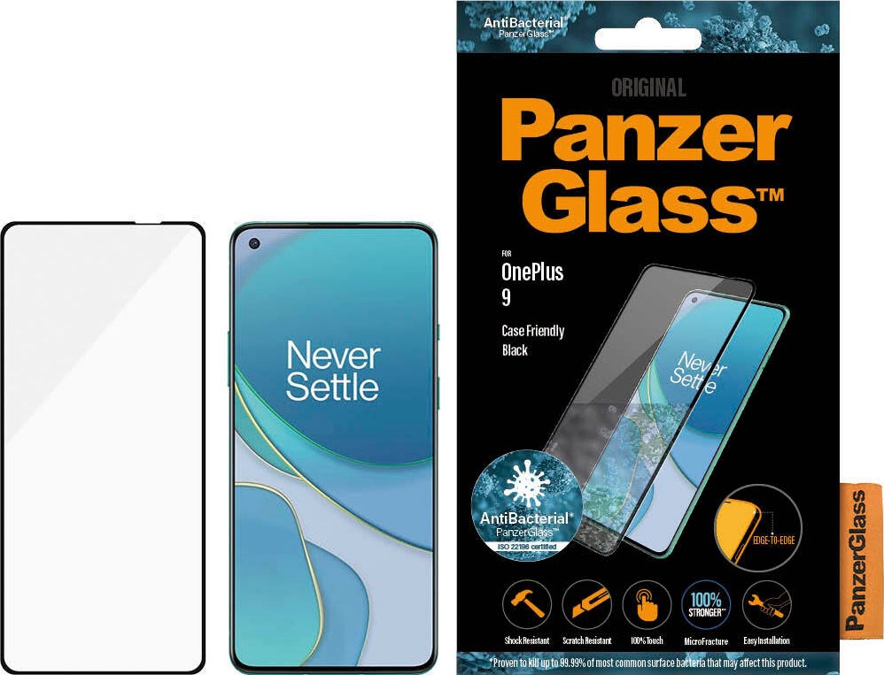 Image of PanzerGlass Displayschutzglas »E2E OnePlus 9 Case Friendly, Antibakt«, (1 St.) bei Ackermann Versand Schweiz