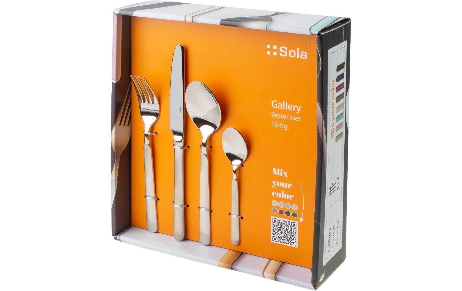 Image of Sola Besteck-Set "Gallery 16-teilig" Spülmaschinenfest