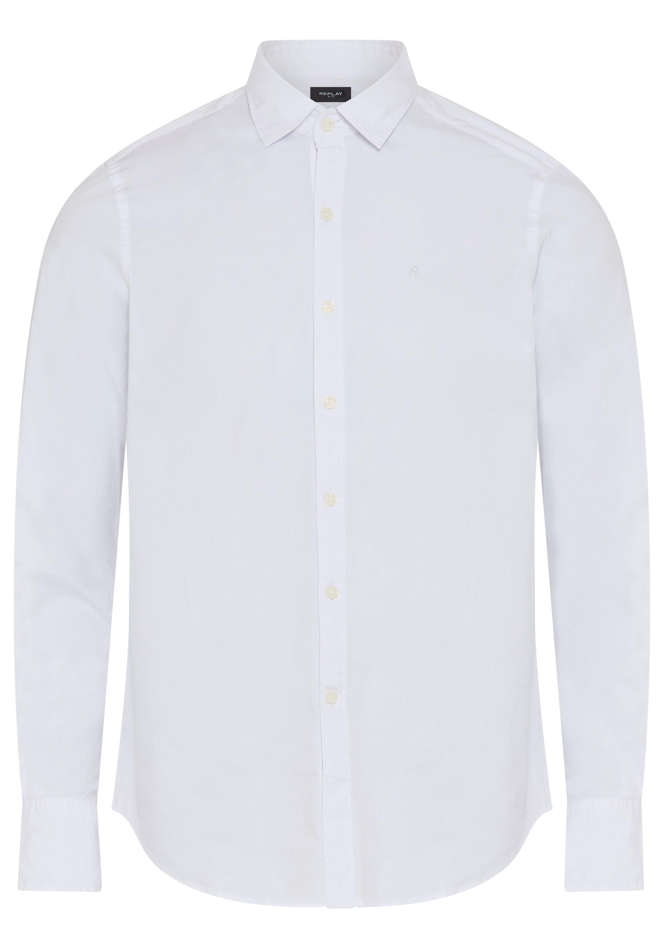 Replay Chemise à manches longues avec col Kent, coupe slim