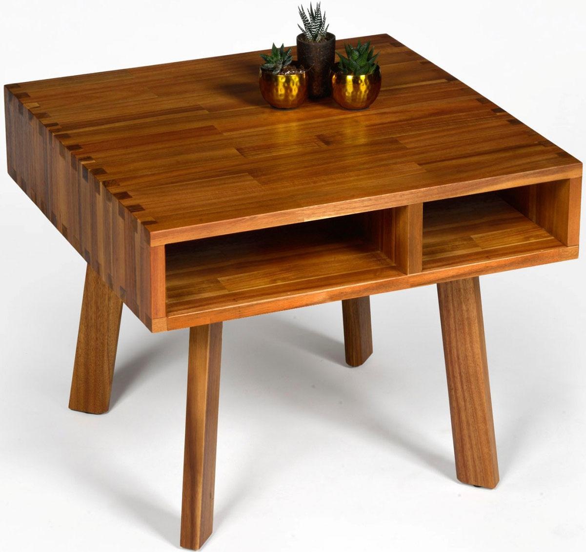 Image of INOSIGN Couchtisch »Brasil«, aus massivem Akazienholz, quadratisch bei Ackermann Versand Schweiz