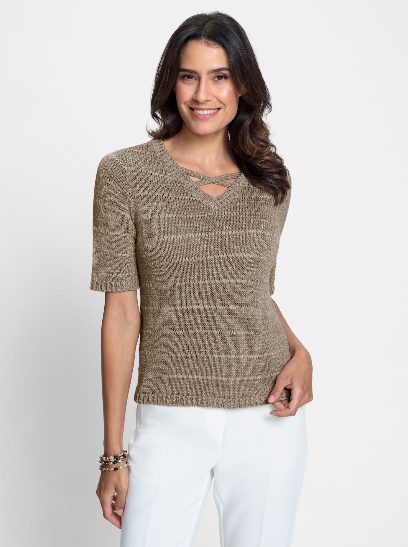 Inspirationen Kurzarmpullover »Pullover«