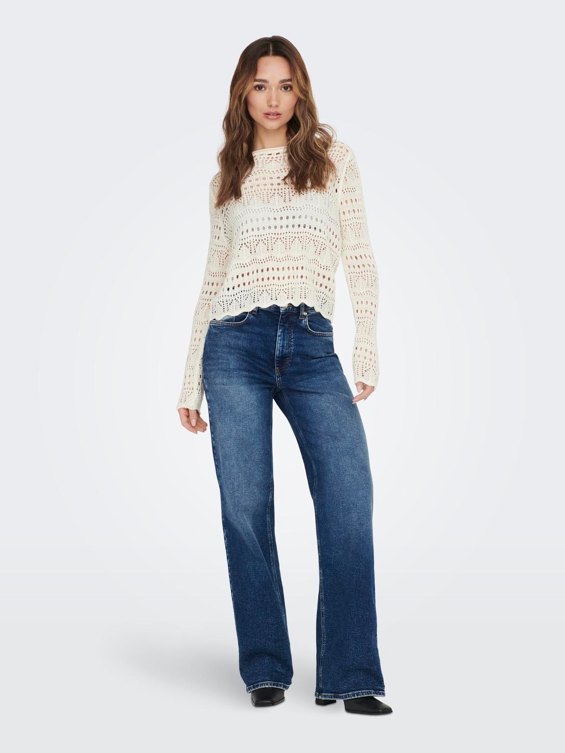 JDY Pull à col rond »JDYSUN LAY L/S BOATNECK PULLOV. KNT NOOS«