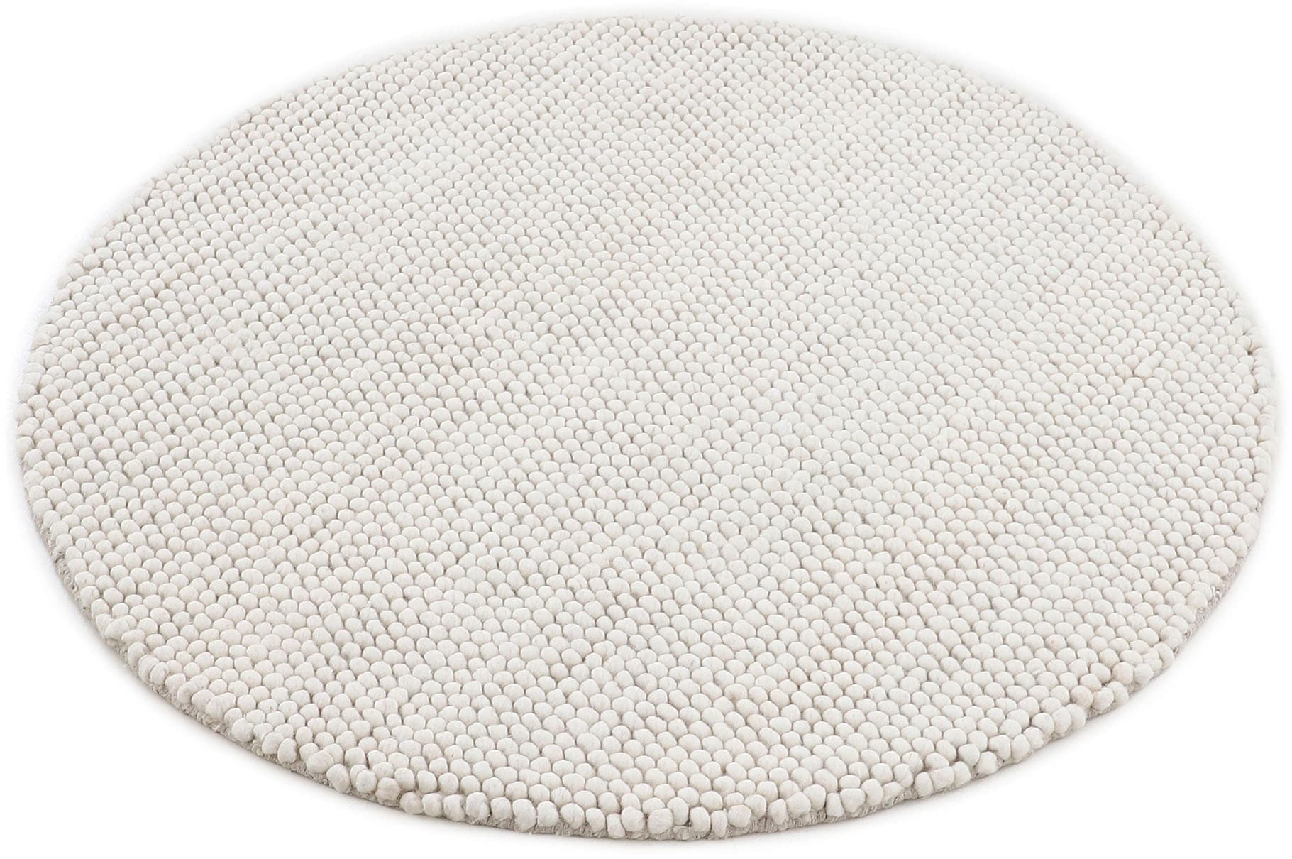 acheter rund, Teppich carpetfine Teppich, meliert, 70% Wolle Uni-Farben, Handweb »Calo«, confortablement handgewebt,