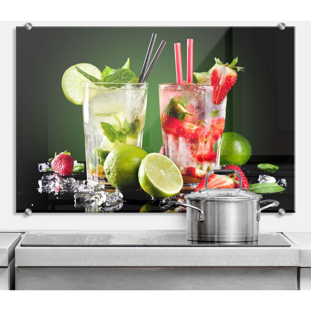 Wall-Art Küchenrückwand »3D Spritzschutz Cocktail Hour«, (1 tlg.)