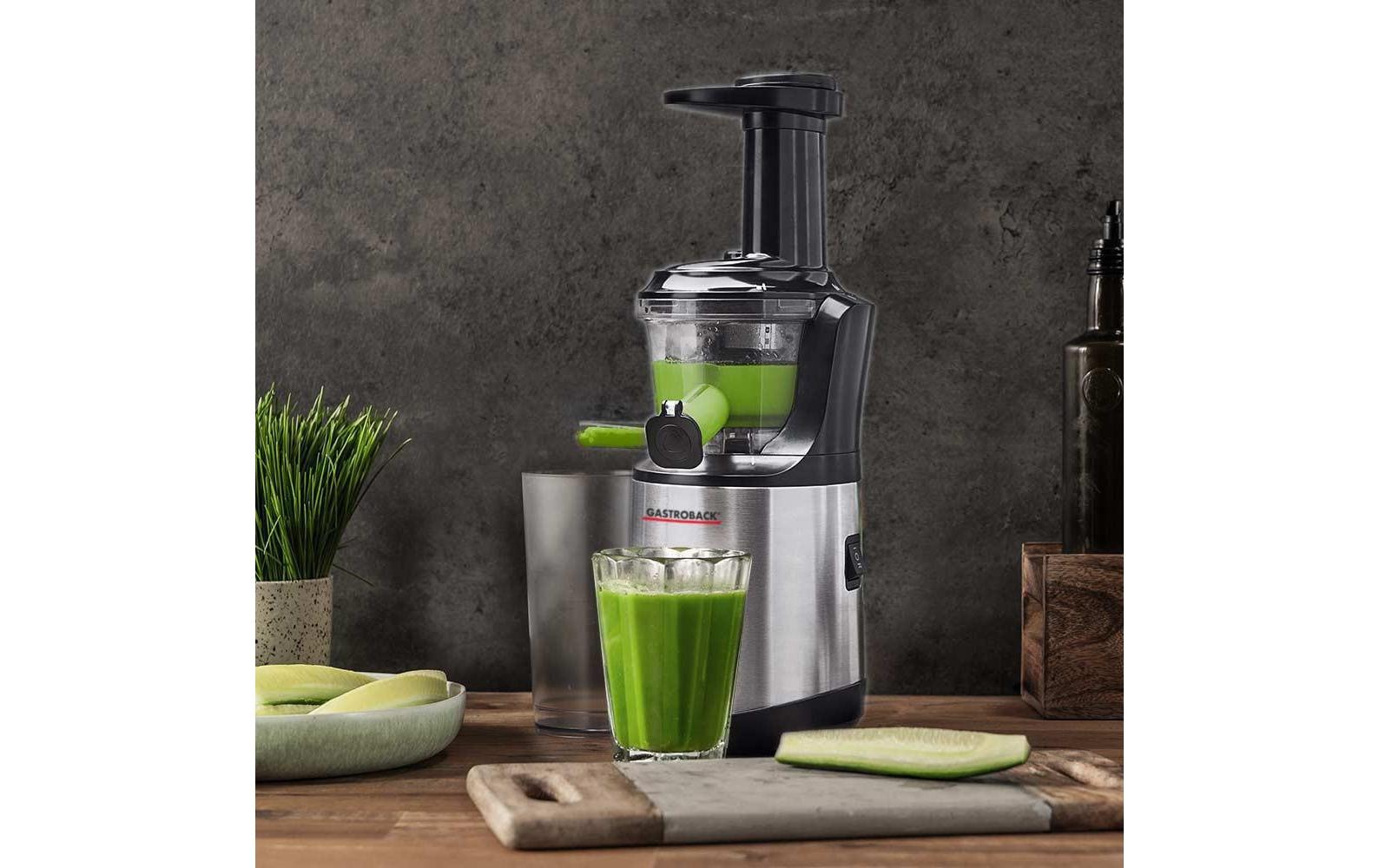 Gastroback Slow Juicer »Slow Juicer Advanced vital 40145«, 150 W, Saftauffangbehälter, Tropf-Stopp