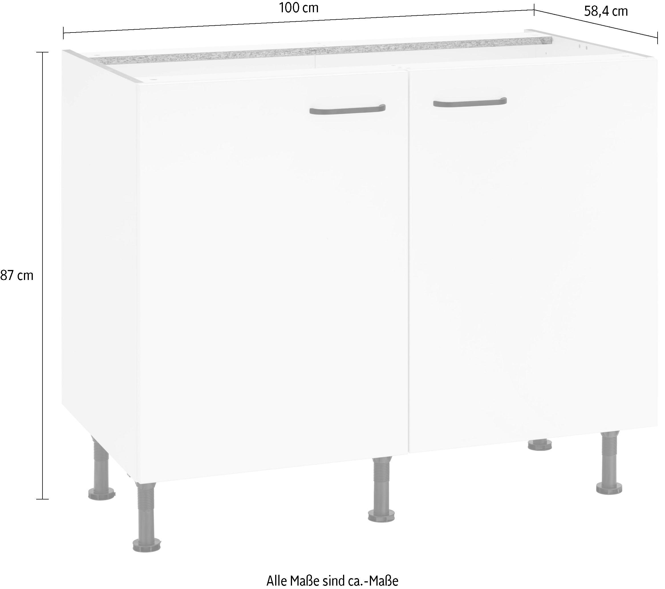 OPTIFIT Unterschrank »Elga«, mit Soft-Close-Funktion, höhenverstellbare Füsse, Breite 100 cm