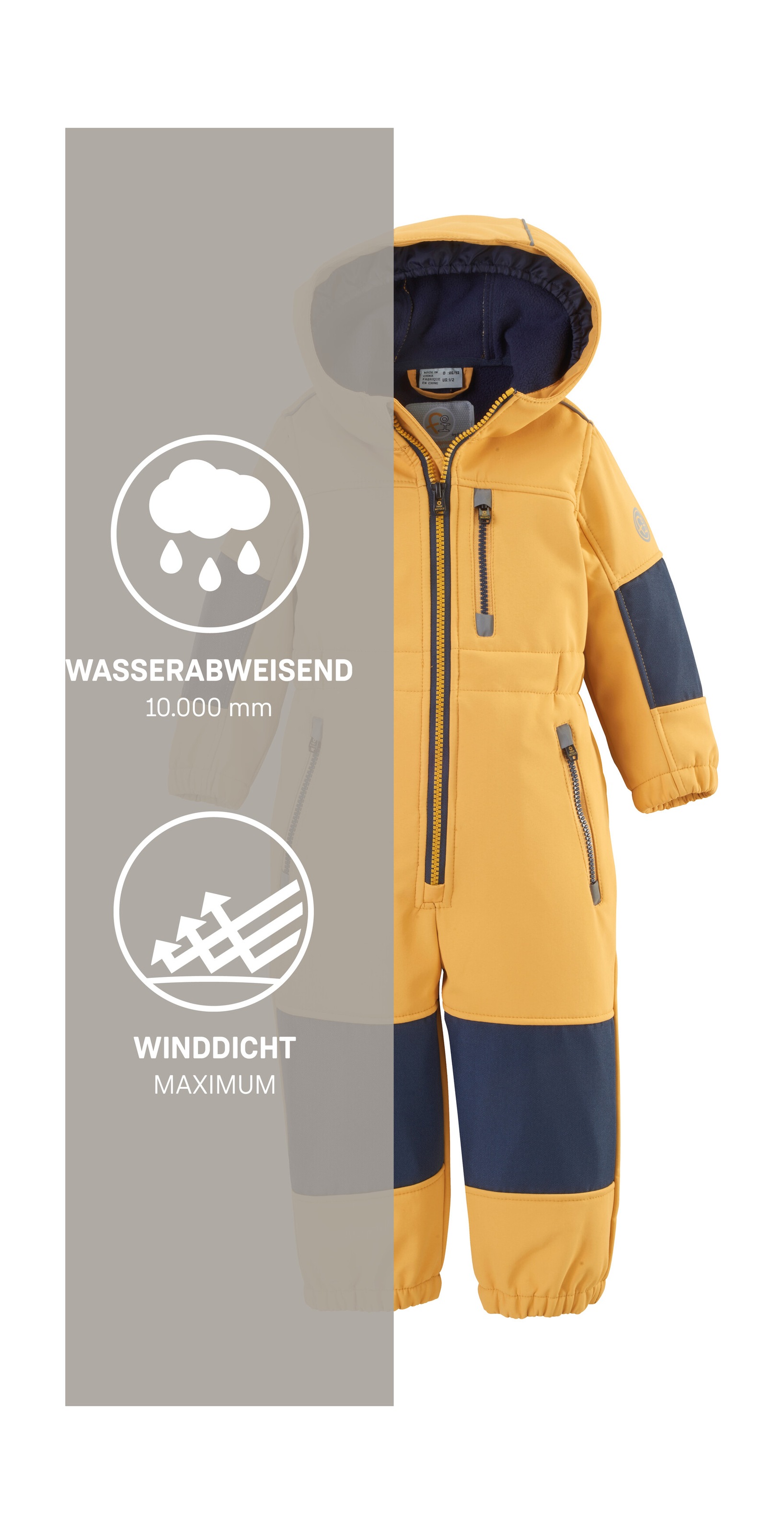 first instinct by killtec Overall »FIOW 35 MNS ONPC« Softshellanzug mit Fleece Innen, wasserabweisend, winddicht