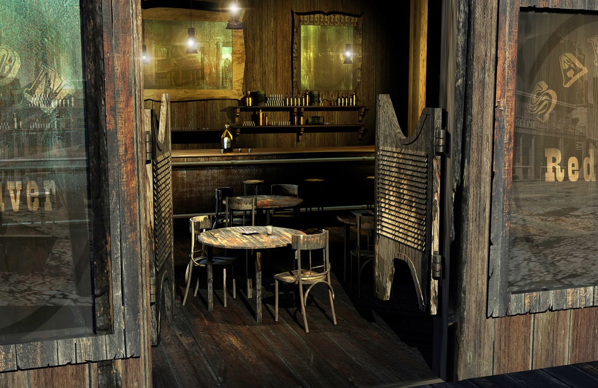 Image of Papermoon Fototapete »SALOON-WILD WEST NOSTALGIE RETRO VINTAGE BAR COWBOY XXL«, Vliestapete, hochwertiger Digitaldruck, inklusive Kleister bei Ackermann Versand Schweiz