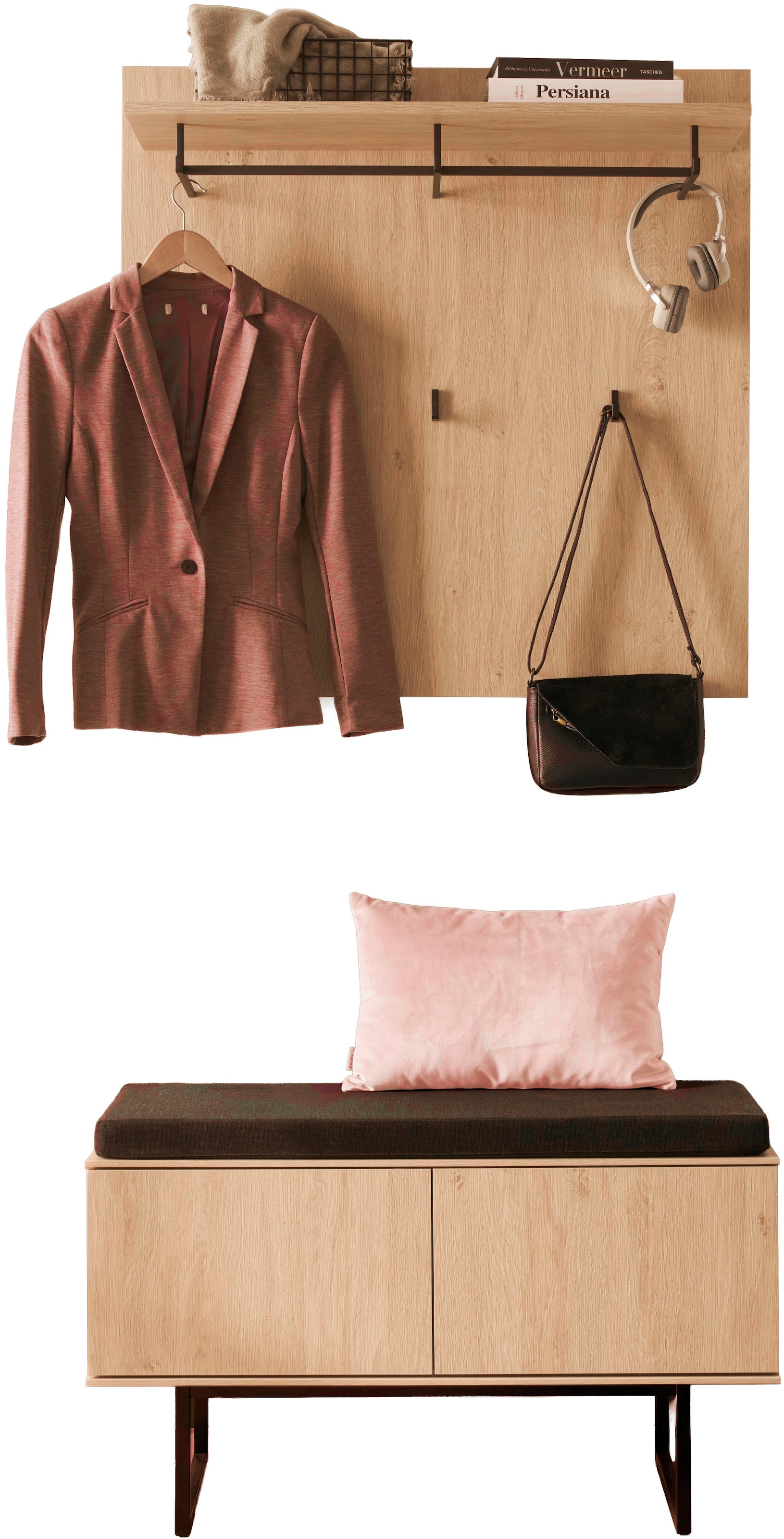 Home affaire Garderoben-Set »Lund, moderne Garderobe, Komplettset mit viel Stauraum« Set, 2 Stk. tlg.