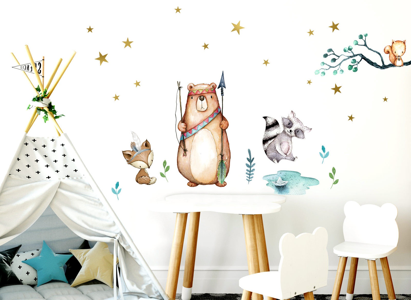 Image of little DECO Wandtattoo »Little Deco Wandtattoo Waldtiere Pfeil & Bogen« bei Ackermann Versand Schweiz