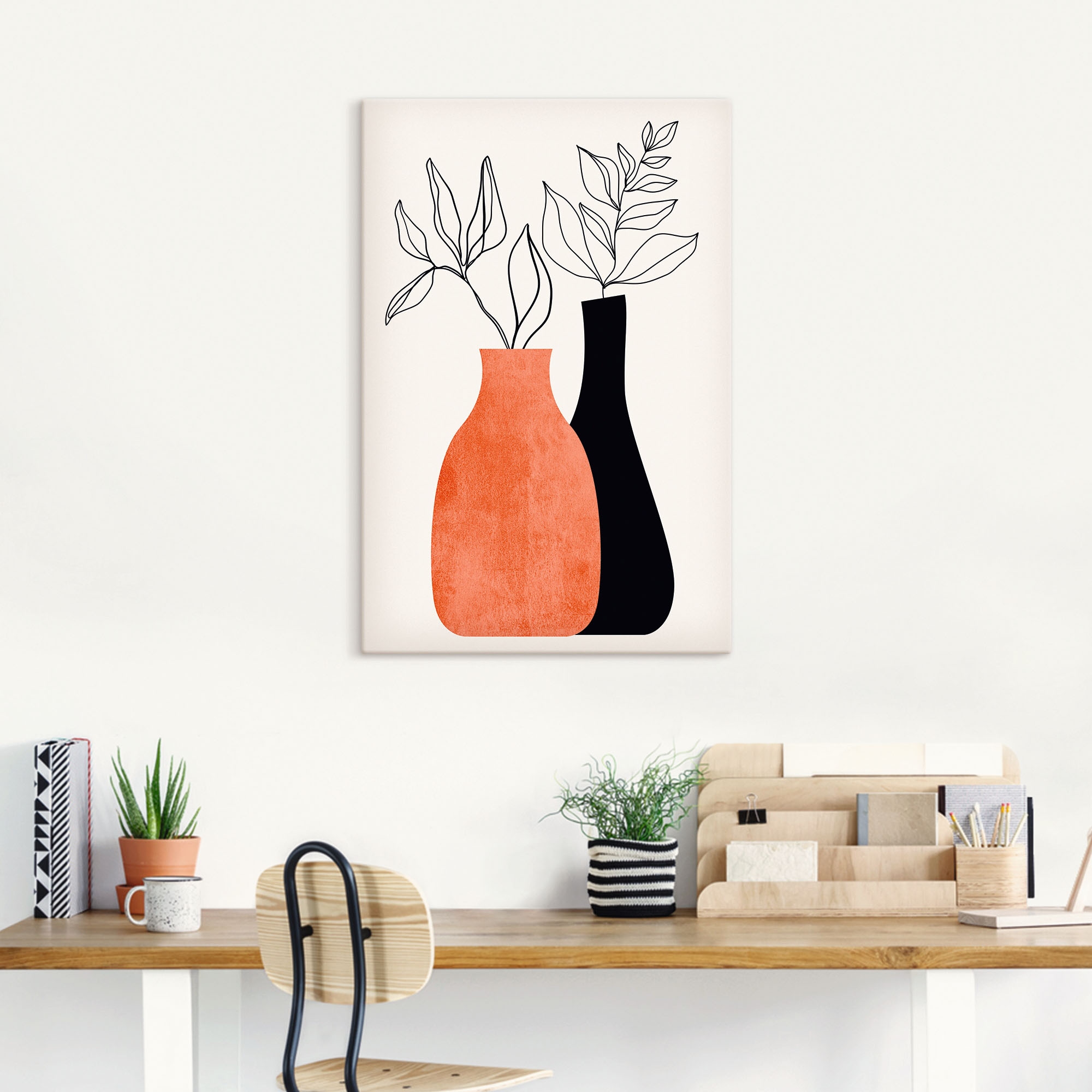 Artland Tableau sur toile »Madame & Monsieur« 1 cuis tlg. auf Holzrahmen gespannt