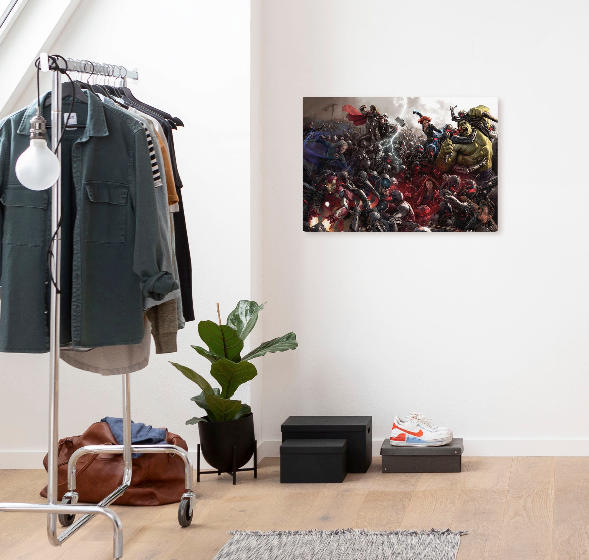 Komar Leinwandbild »Avengers War - Grösse 60 x 40 cm«, Disney, (1 St., 60 x 40 cm (Breite x Höhe), Keilrahmenbild mit Echtholzrahmen, Kinderzimmer