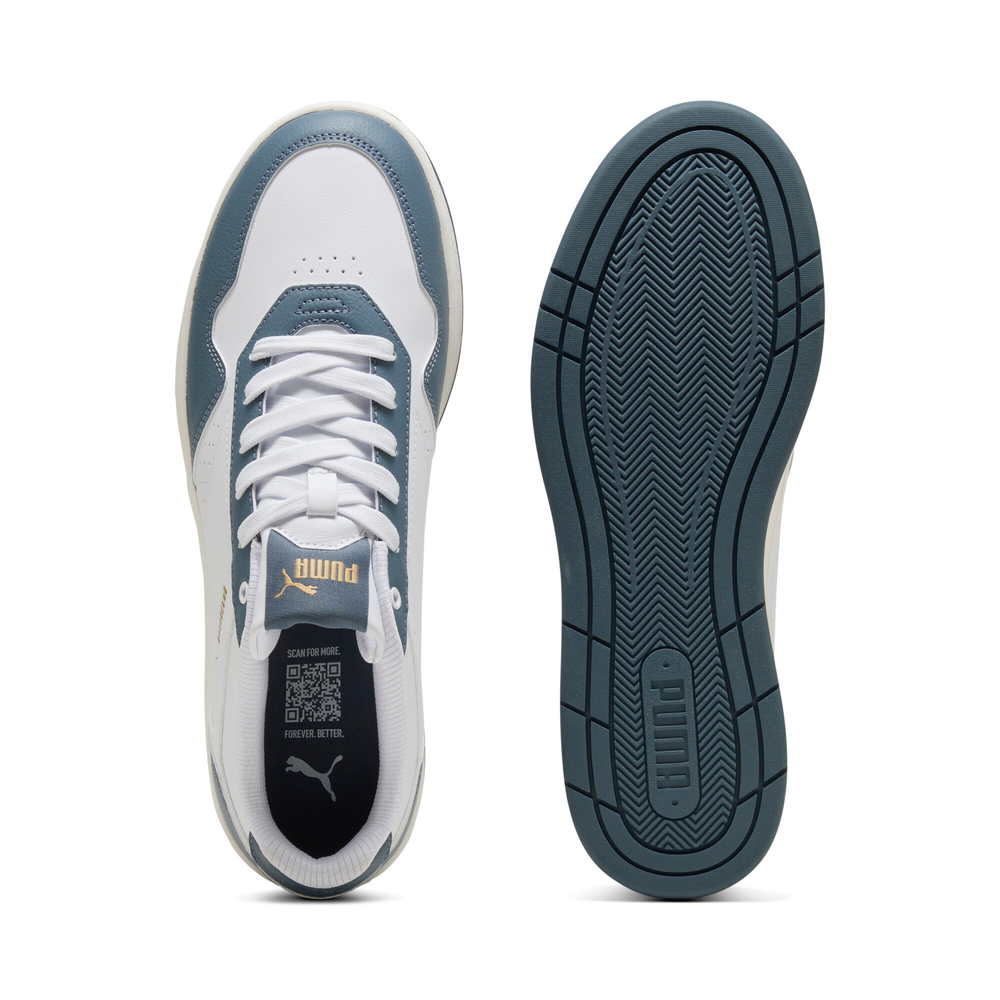 PUMA Sneaker »COURT CLASSIC«  für sportliche Einsätze, mit Gummi-Laufsohle, mit Schnürverschluss