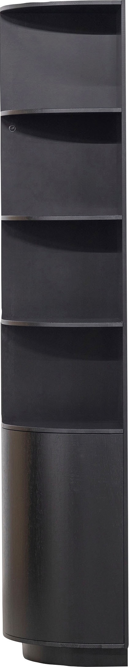 WOOOD Vitrine »Finca FSC®-Kiefernholz mit Druckmechanismus, H 210 x B 78 x T 40 cm« Tragkraft 10 kg pro Boden, schwebende Optik, Wandbefestigung empfohlen