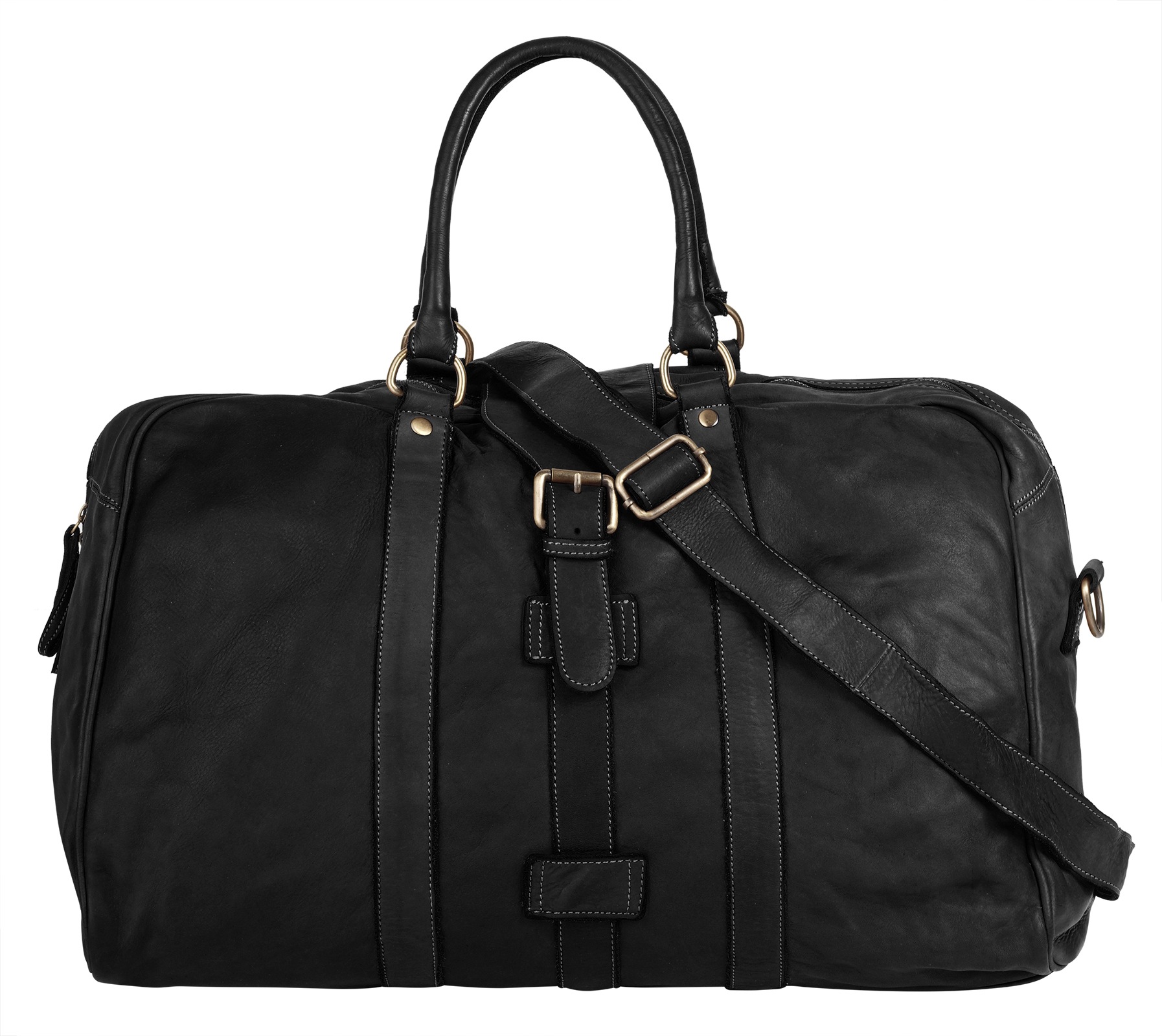 Image of forty Reisetasche "FORTY Damen, Herren echt Leder, Made in Italy" echt Leder, Made in Italy
