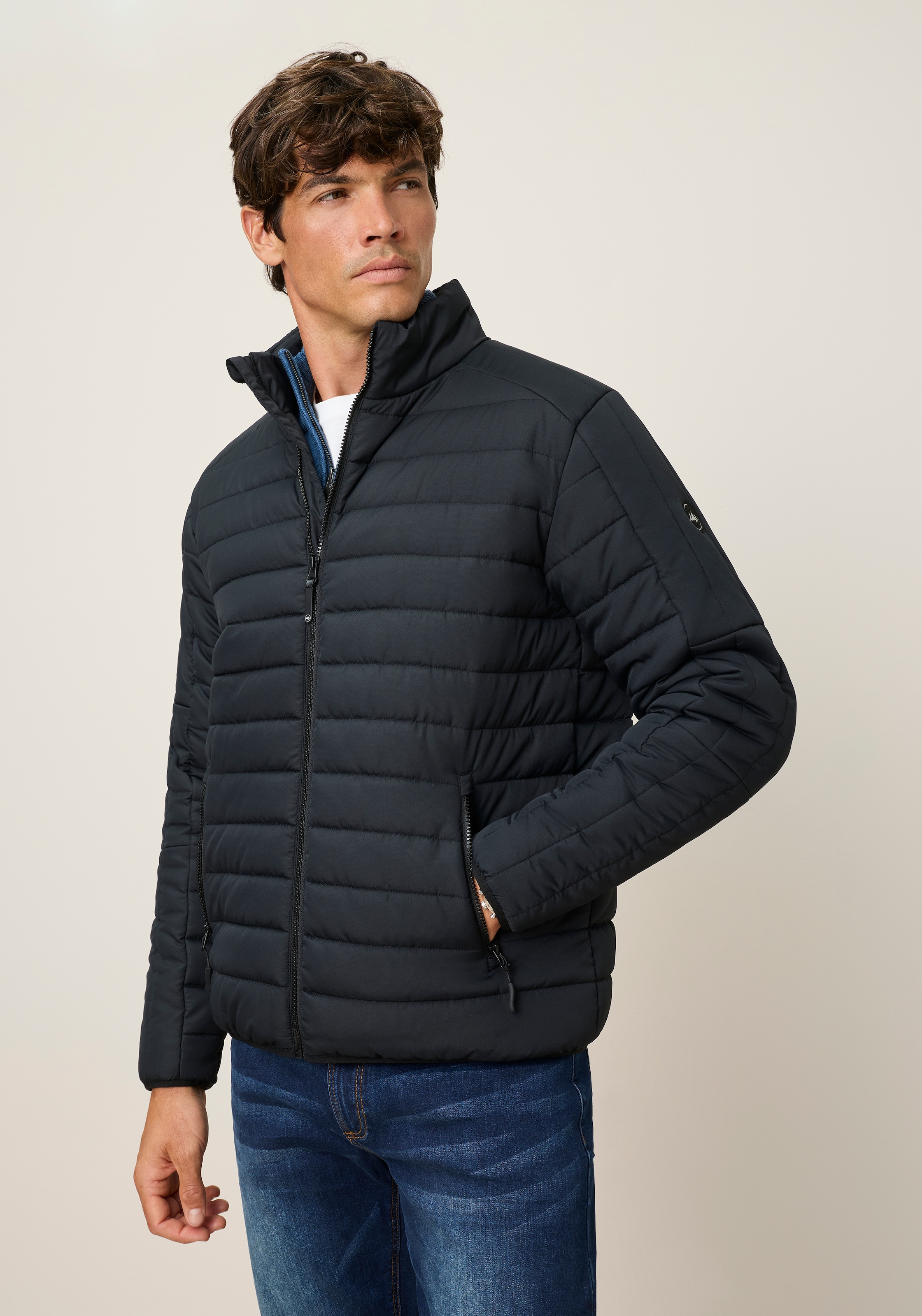 Image of Polarino Steppjacke mit Stehkragen Übergangsjacke