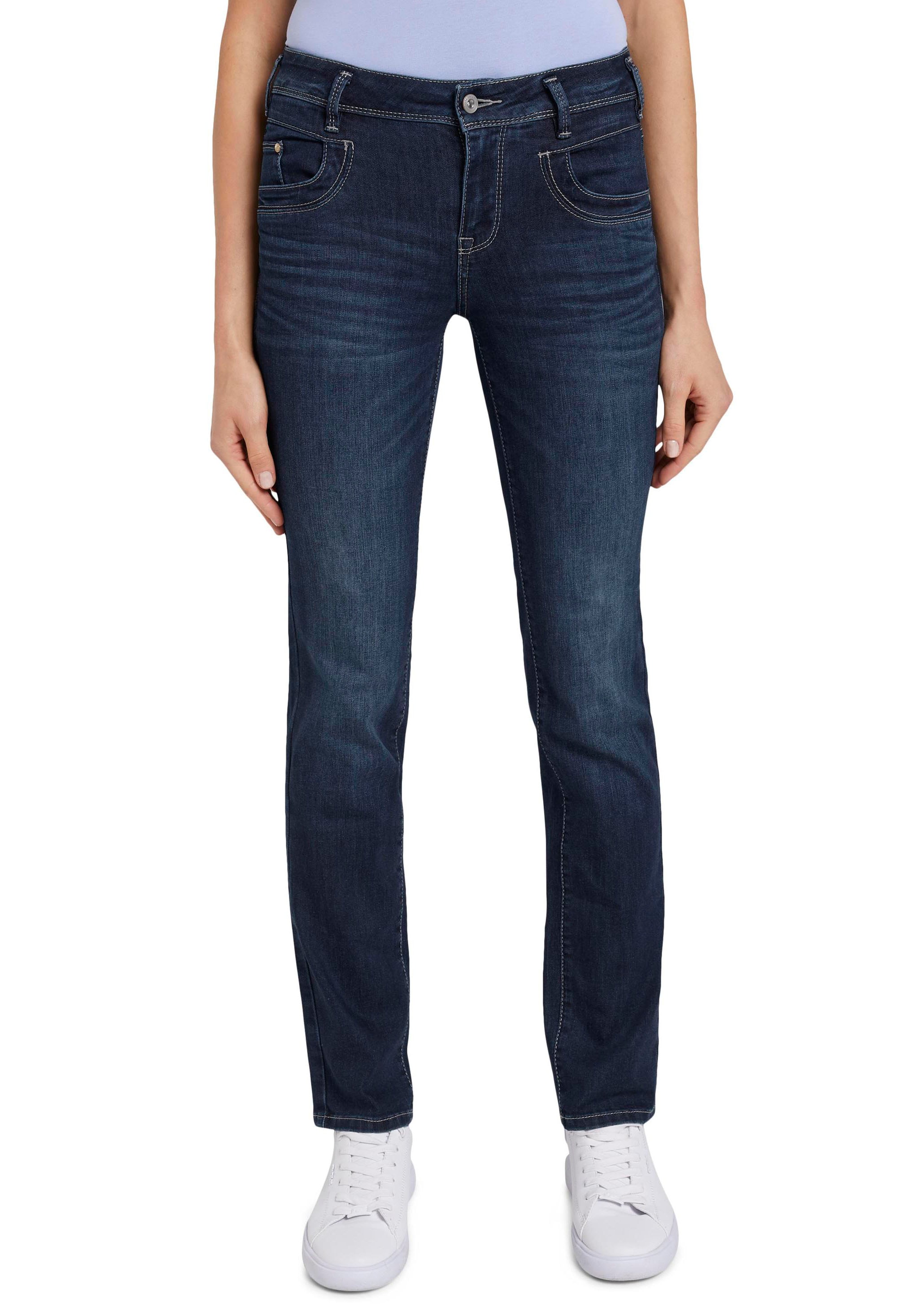 TOM TAILOR Gerade Jeans »Alexa Straight«, mit Kontrastnähten im Sale-Tom Tailor 1