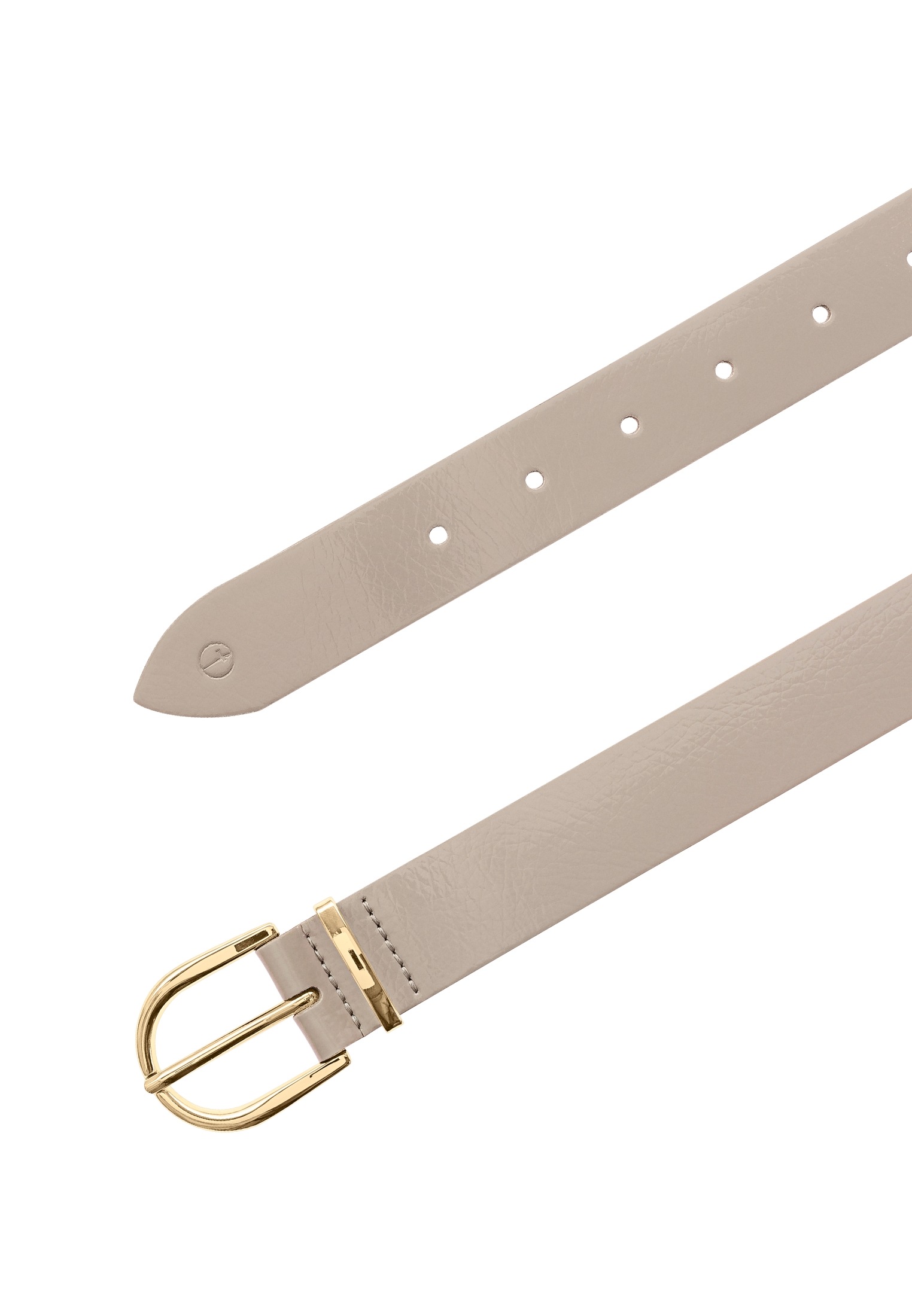 Tamaris Ceinture en cuir »"Ellen Gold"« 3 cm breit, klassische Dornschnalle in glänzendem Goldton