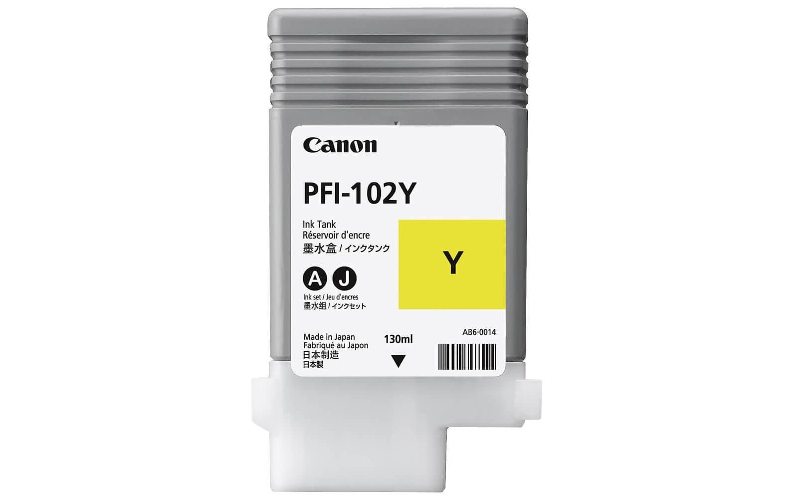Image of Canon Tintenpatrone "PFI-102Y yellow"