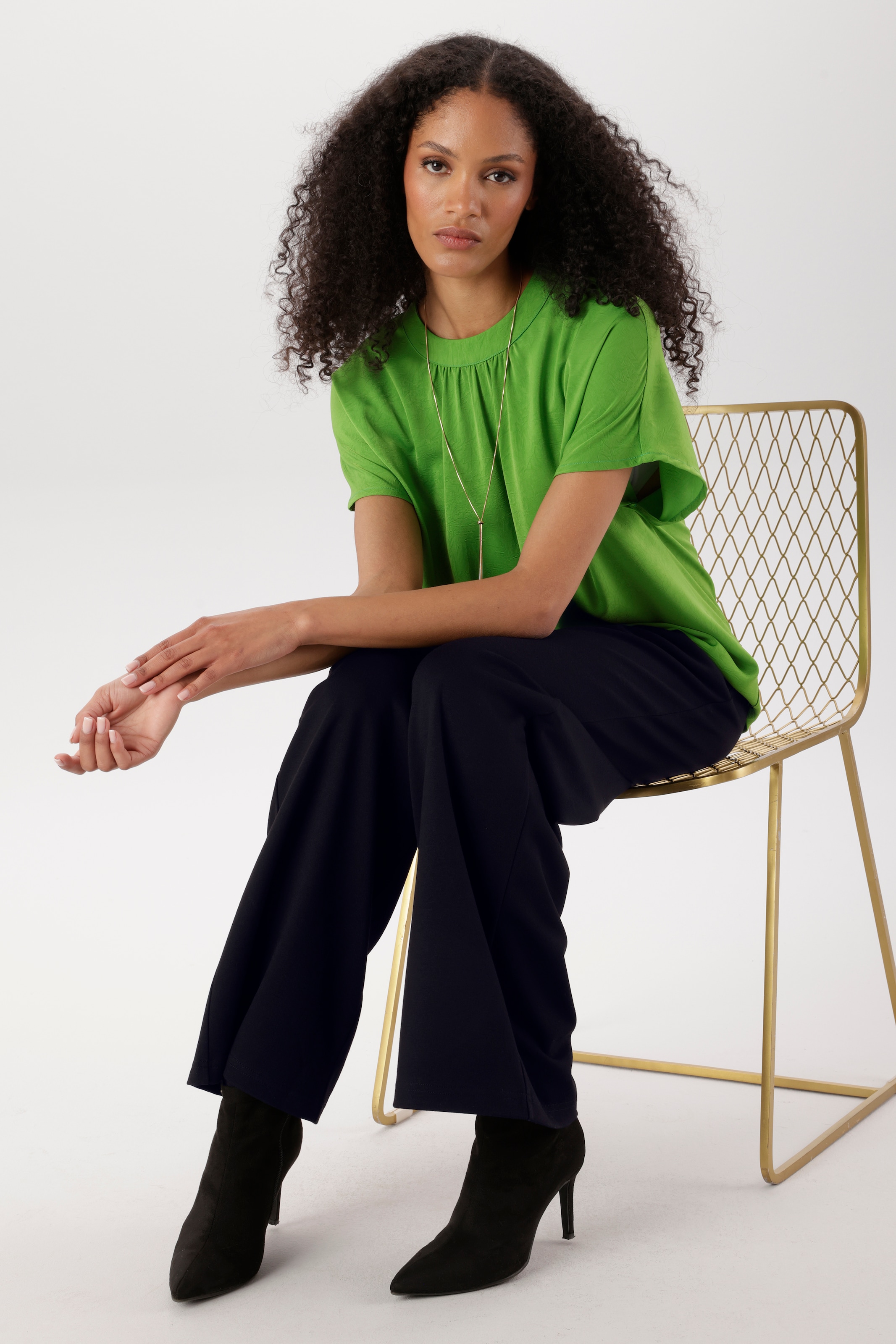 Aniston SELECTED Pantalon à enfiler  avec plis plats et deux poches fendues - NOUVELLE COLLECTION